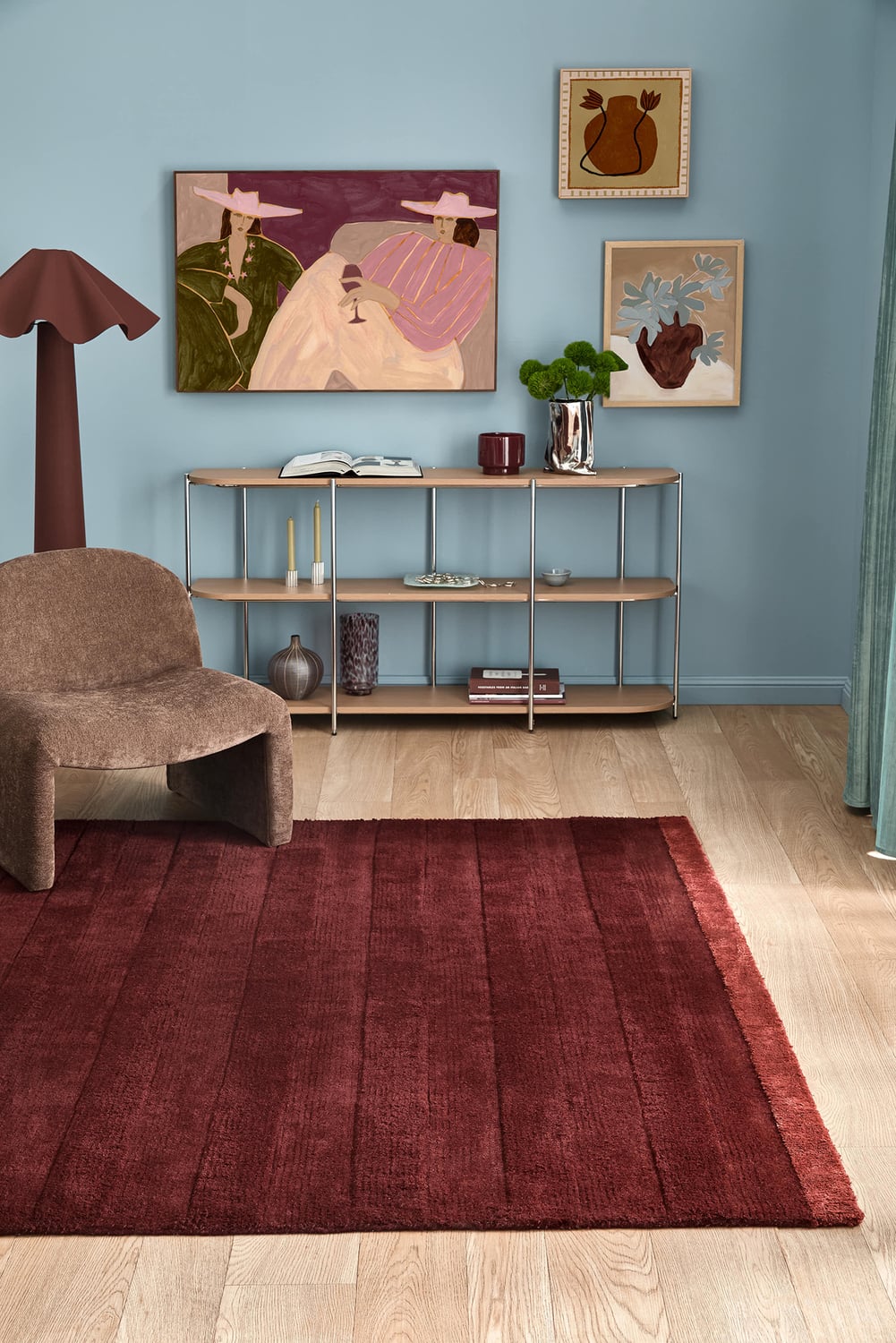 Suki Striped Hand-Woven Wool-Blend Rug