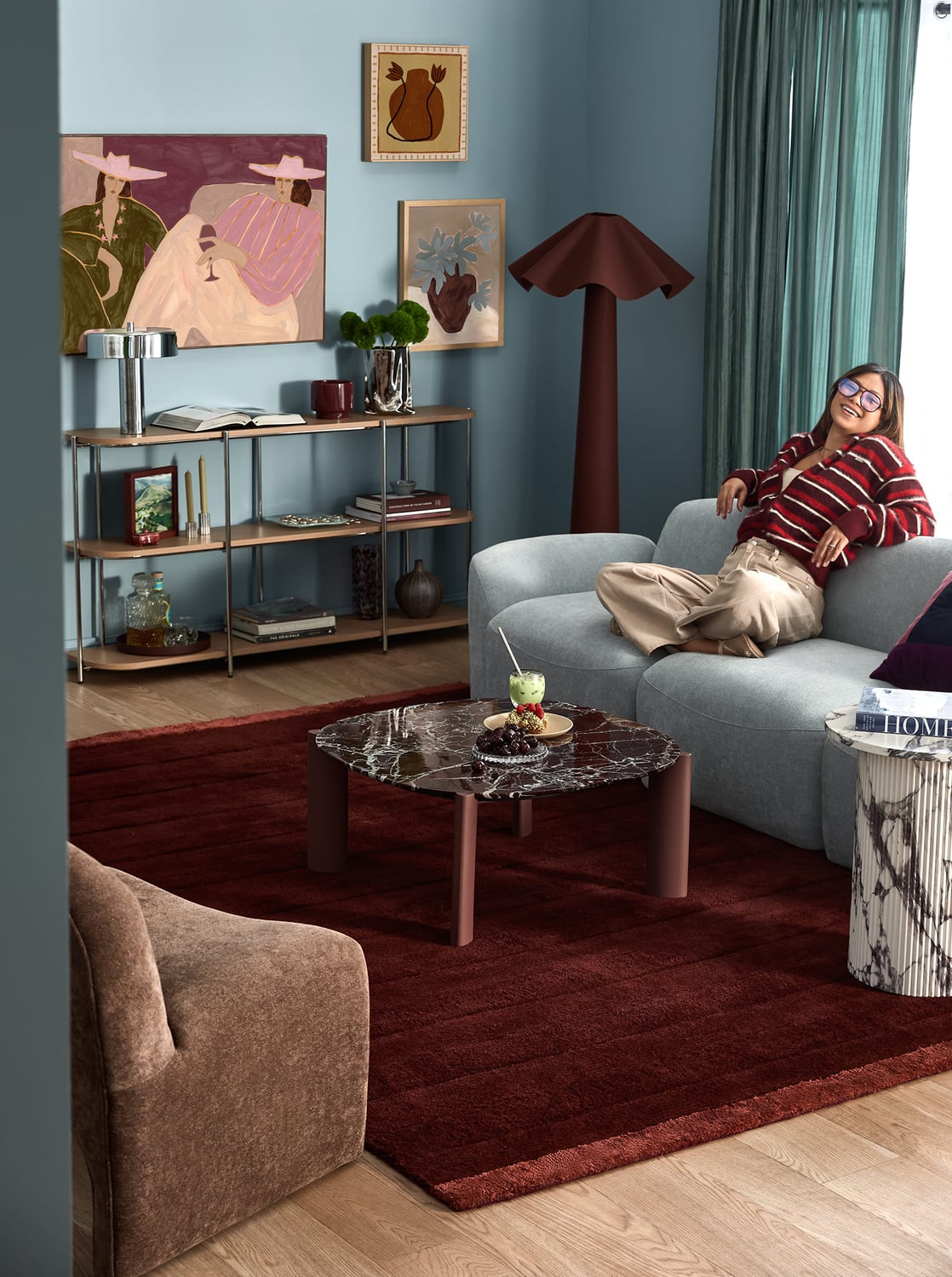 Suki Striped Hand-Woven Wool-Blend Rug
