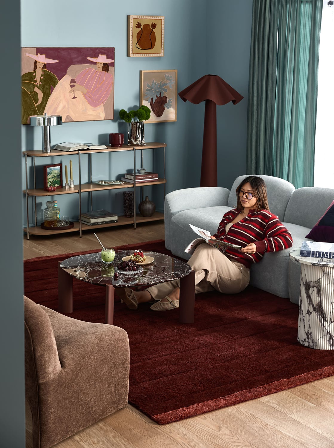 Suki Striped Hand-Woven Wool-Blend Rug