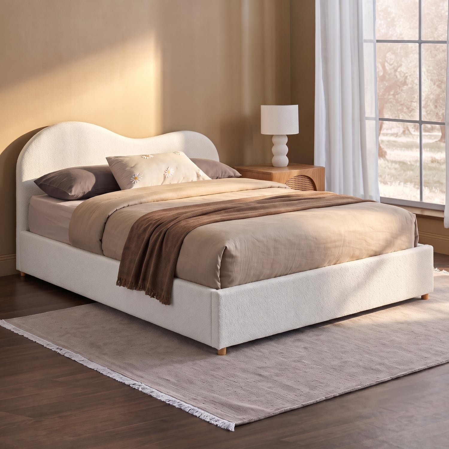 Cloud Boucle Gas Lift Bed