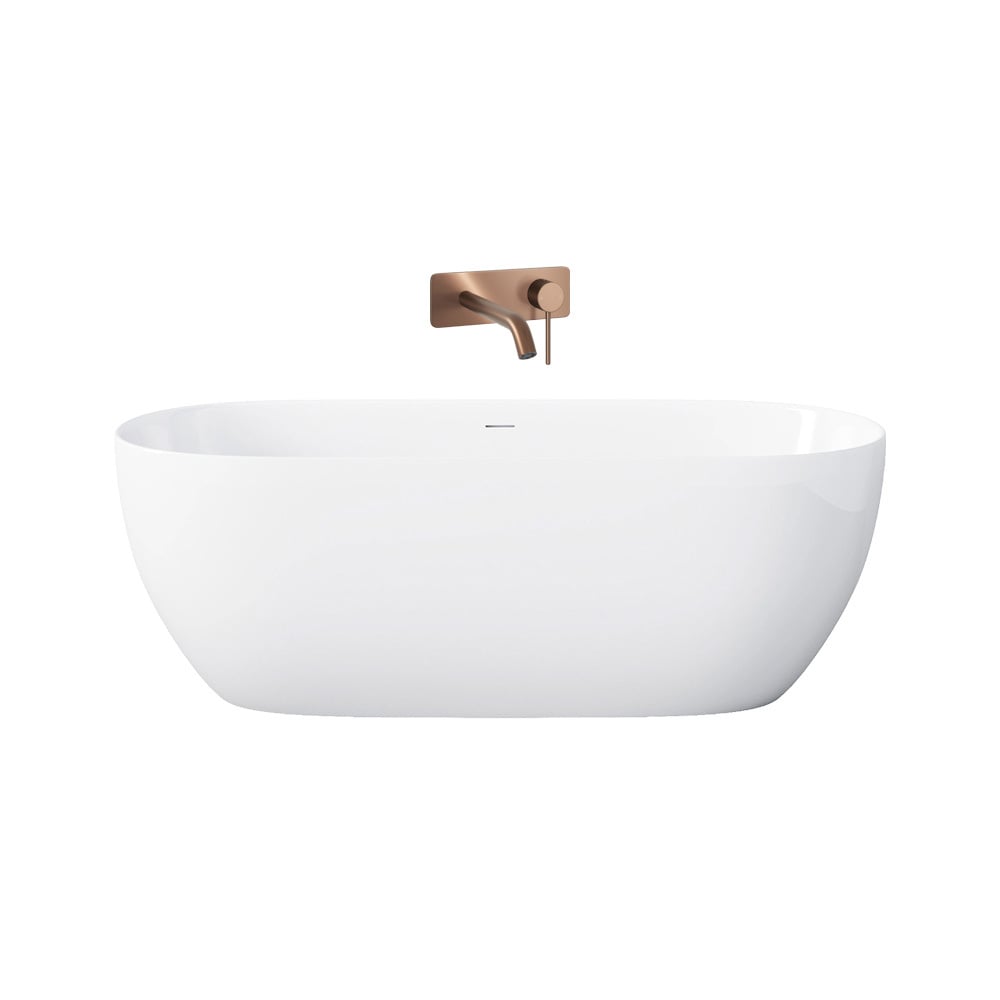 Avalon Egg Acrylic Bath & Bronze Wall Mixer Package