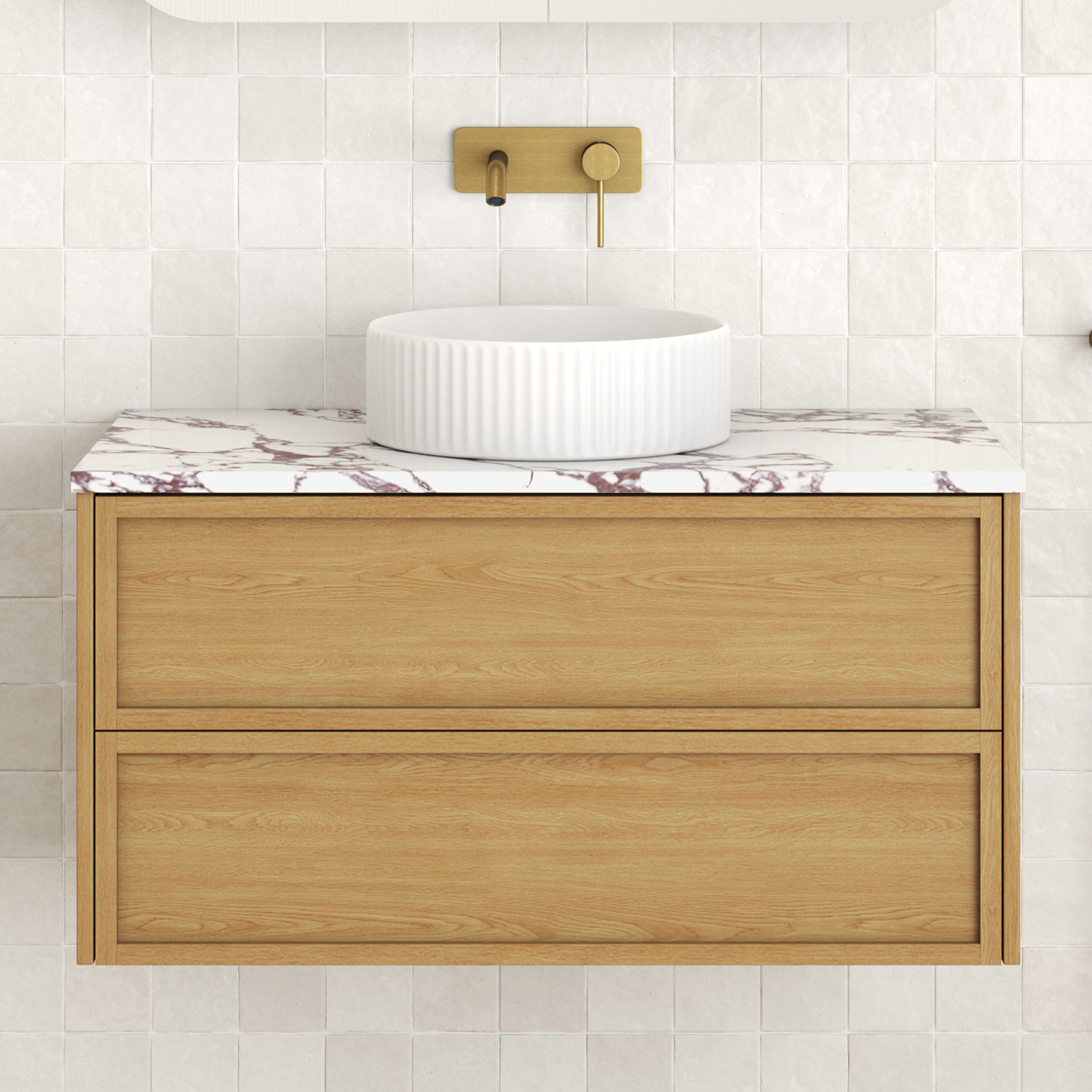 Viola 900mm Wall Hung Single Vanity