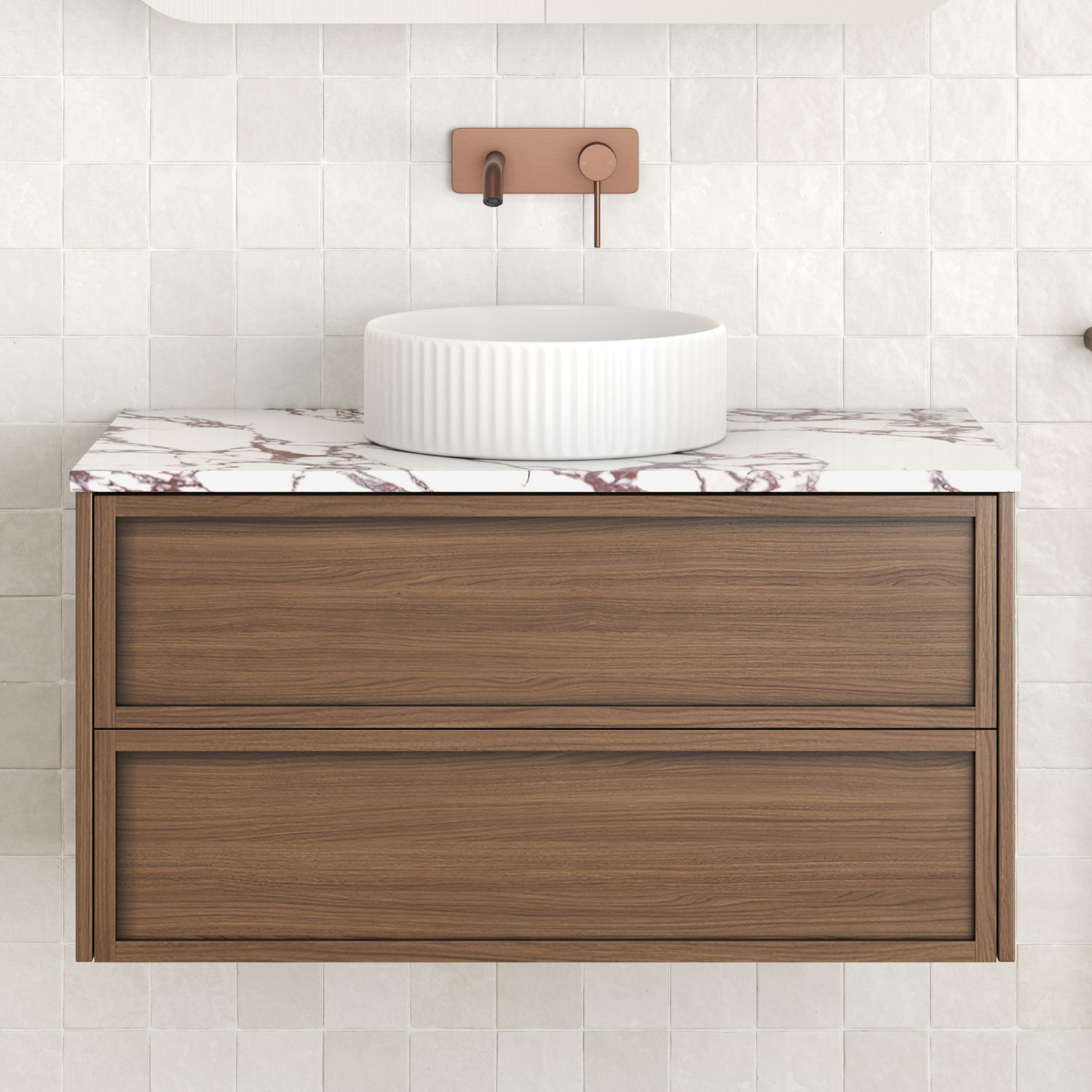 Viola 900mm Wall Hung Single Vanity