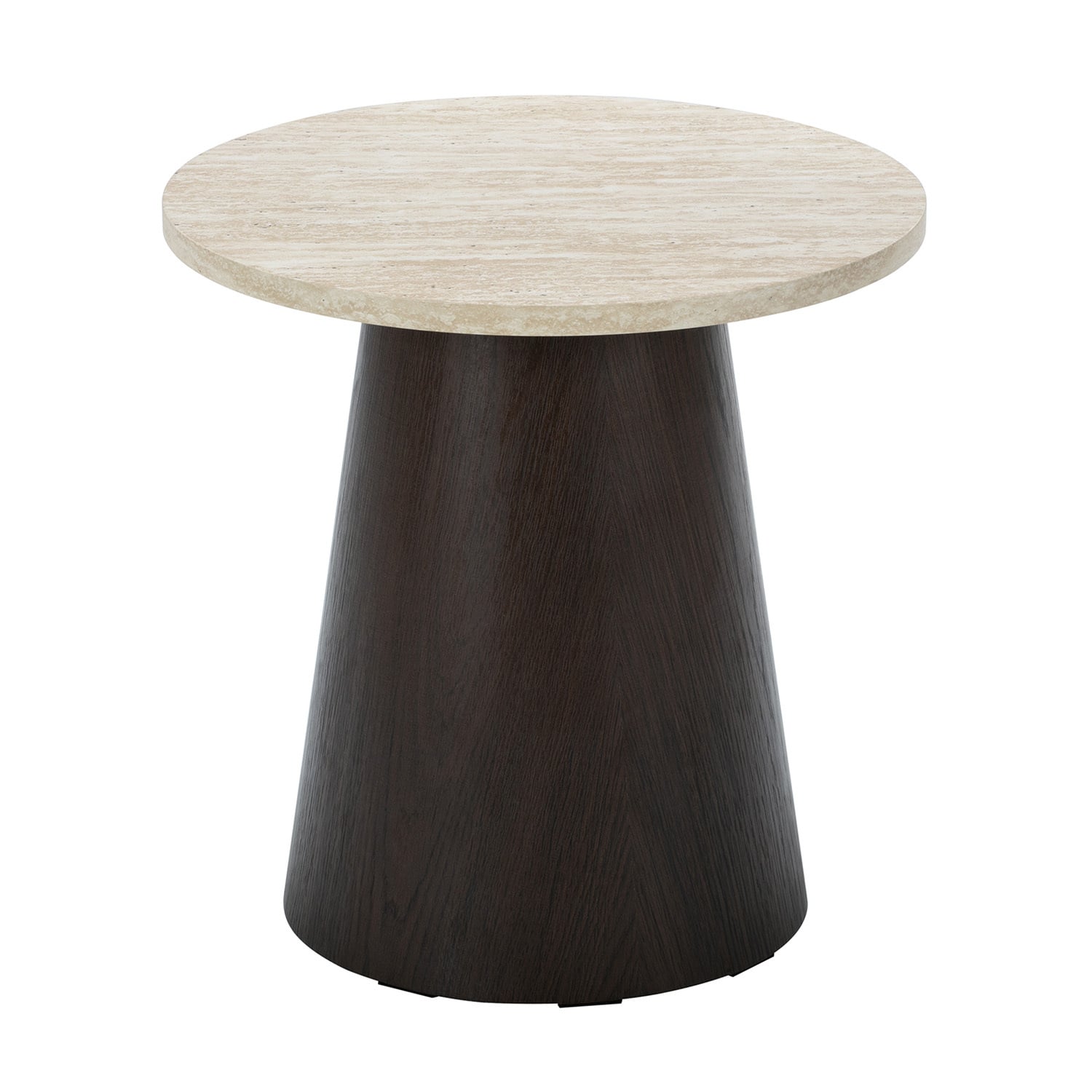 Hilary Travertine-Look Side Table