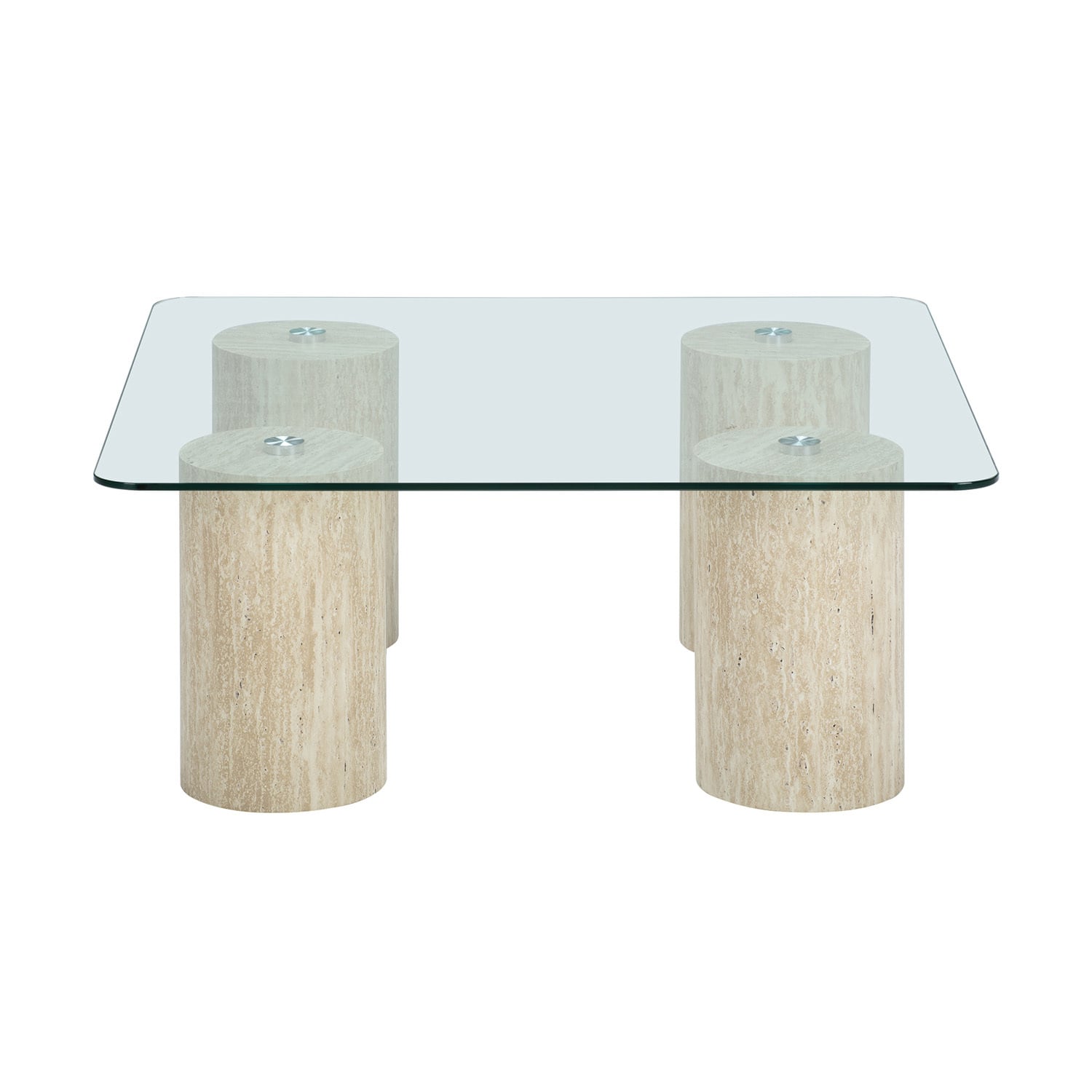 Hazel Travertine-Look Coffee Table