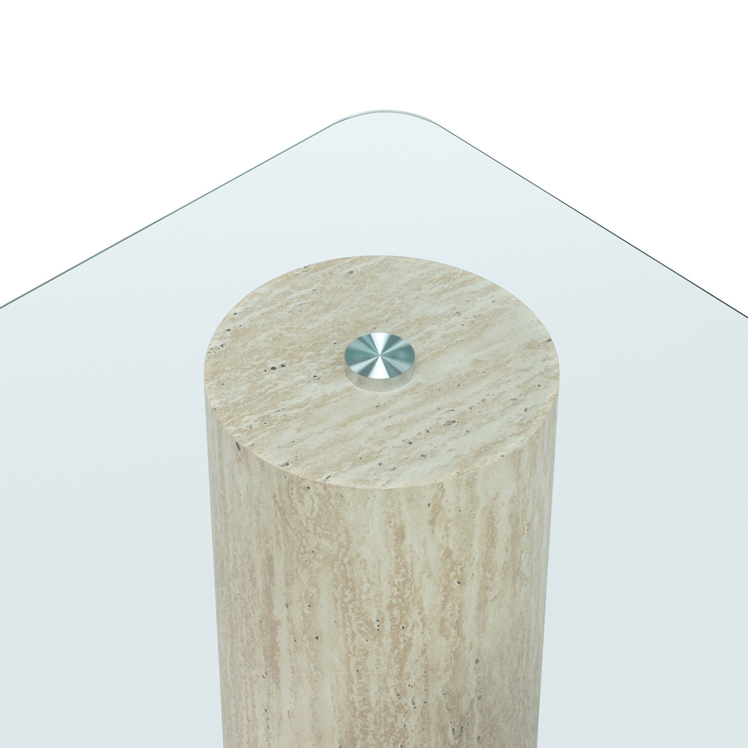 Hazel Travertine-Look Coffee Table