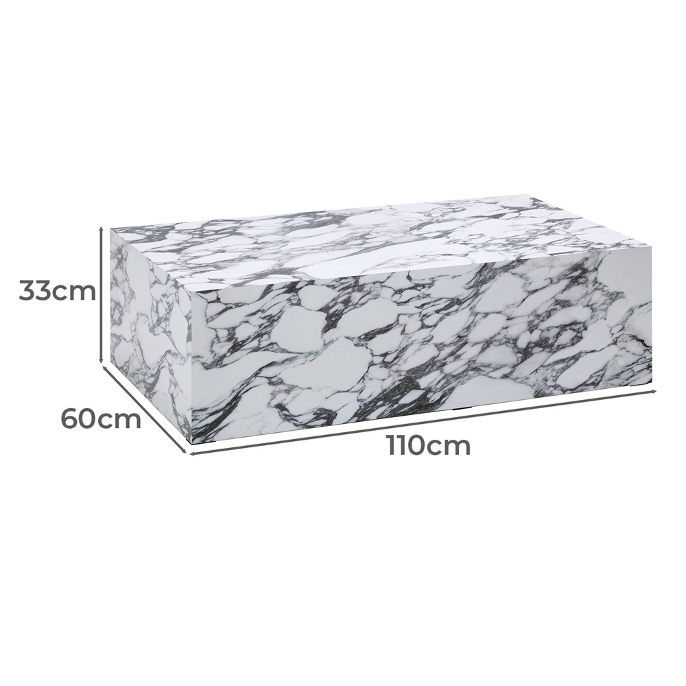 Milly Travertine-Look Coffee Table