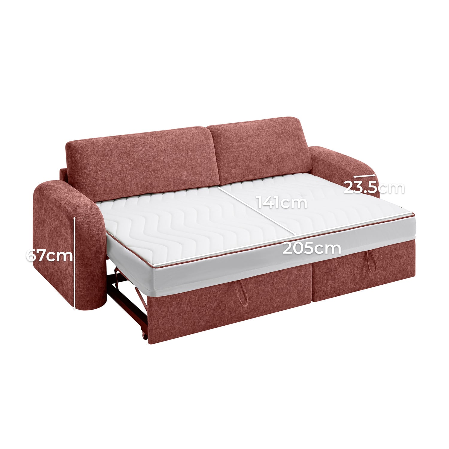 Maia 4 Seater Double Sofa Bed with Reversible Chaise