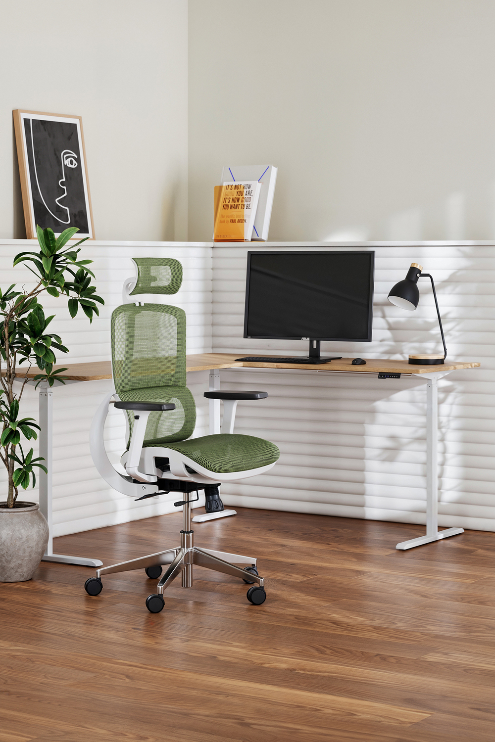 Leo Electric Sit & Stand Corner Desk