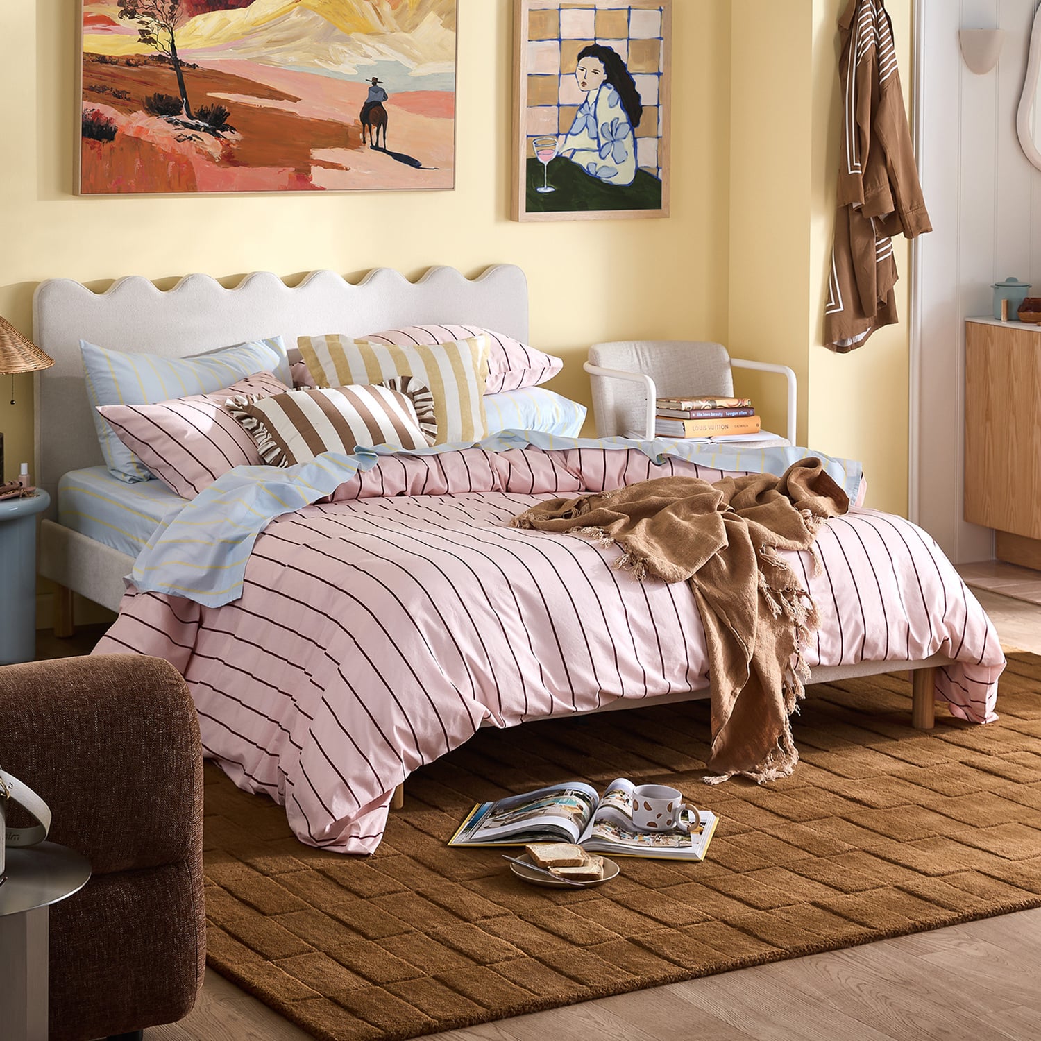 Stripe Josie Australian Cotton Quilt Cover Set