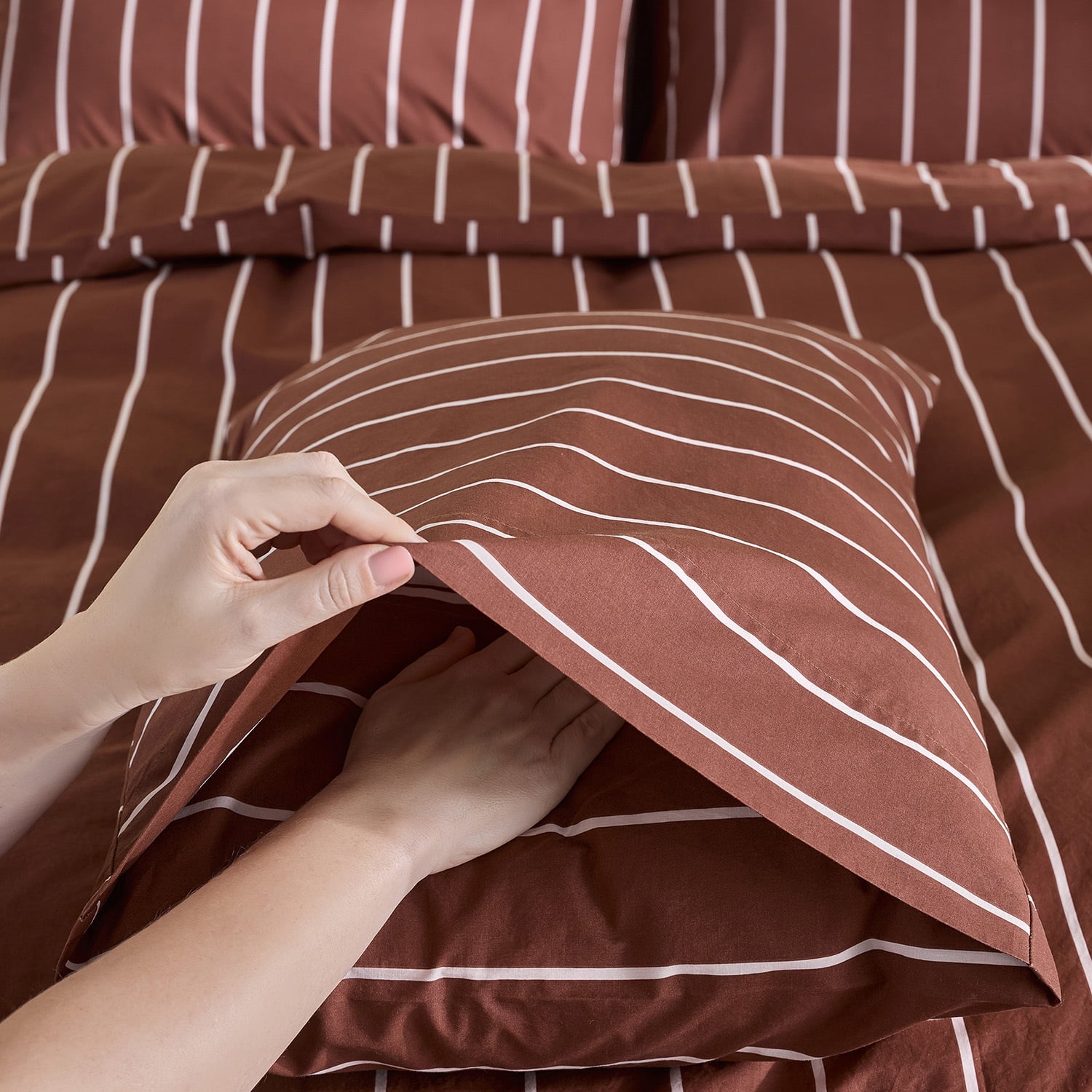 Stripe Josie Australian Cotton Quilt Cover Set