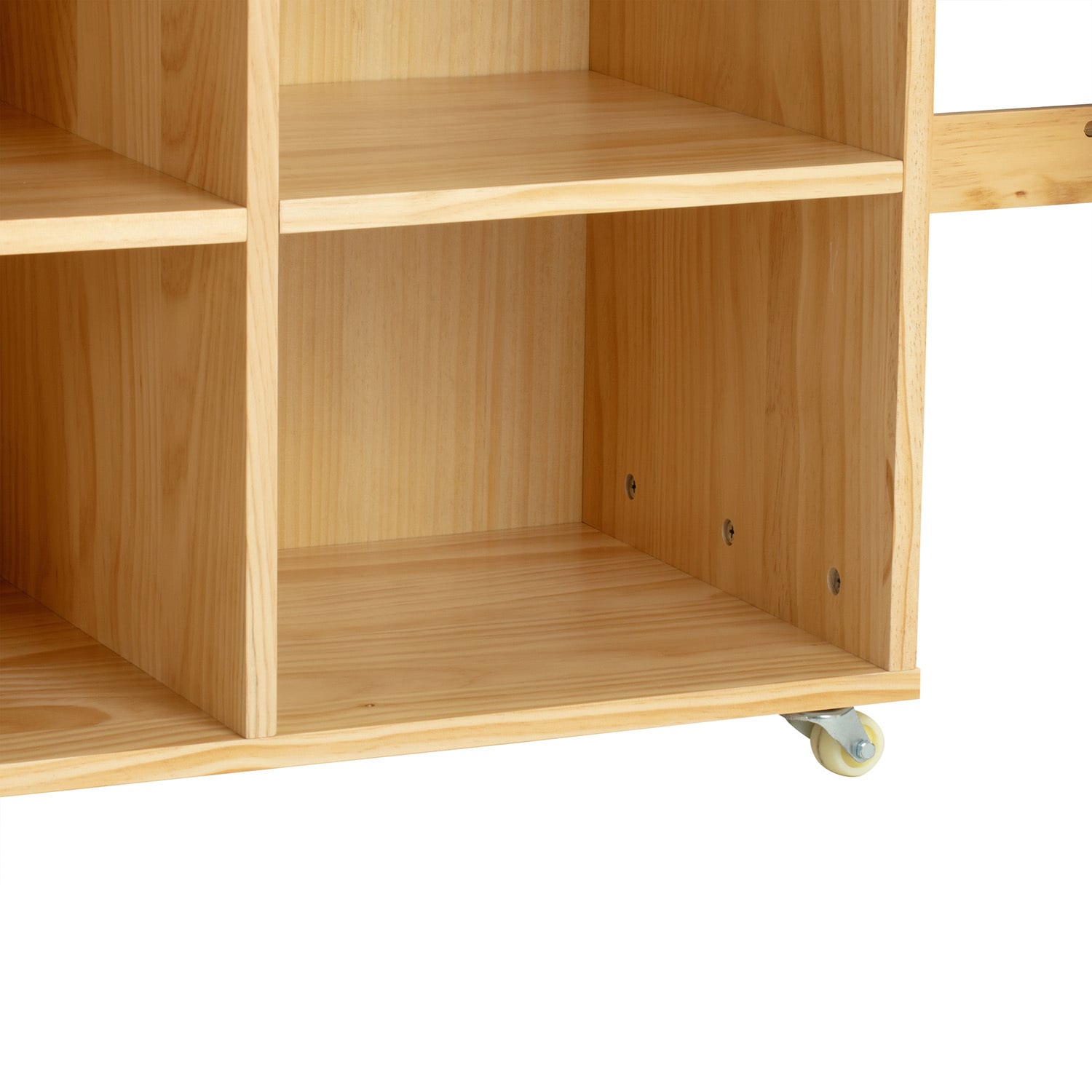Elle Pine Wood Single Loft Bed with Desk