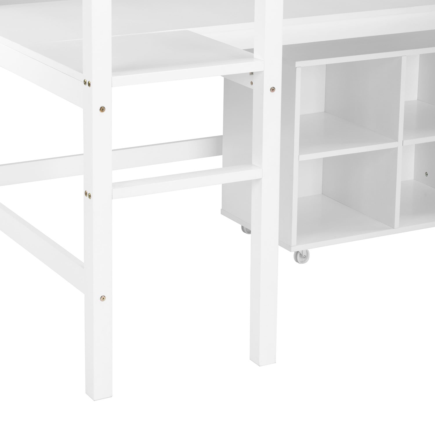 Hazel Pine Wood Single Loft Bed with Desk