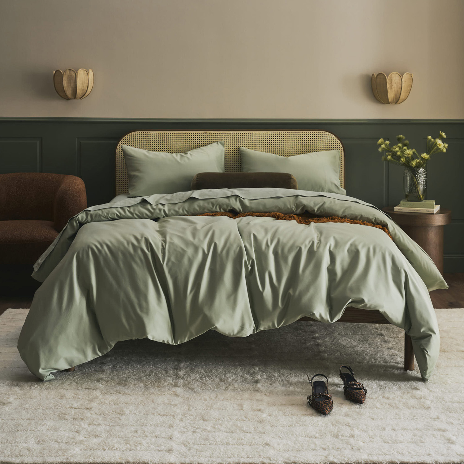 400TC Bamboo & Cotton Fitted Sheet Set