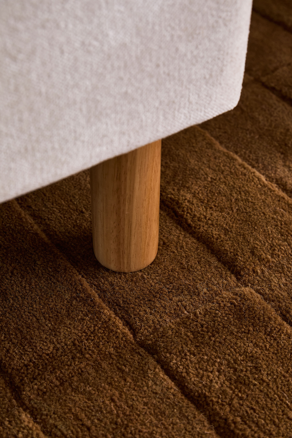 Ripple Chenille Bed Frame