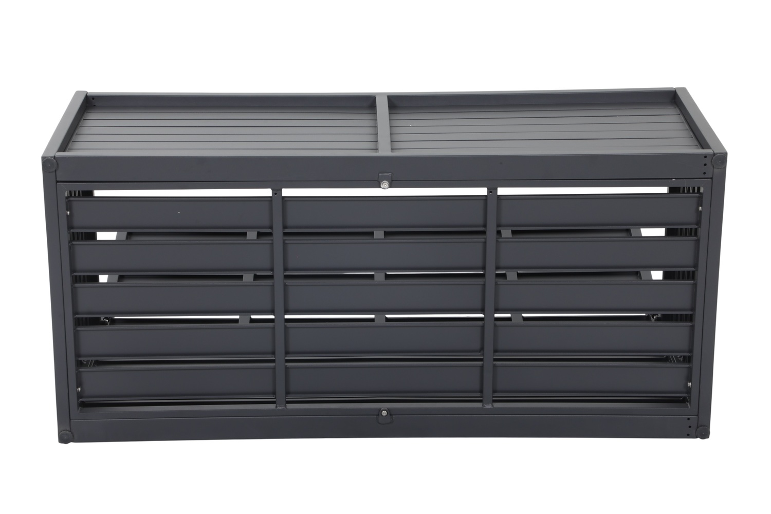 2 Seater Malibu Aluminium Outdoor Storage Bench