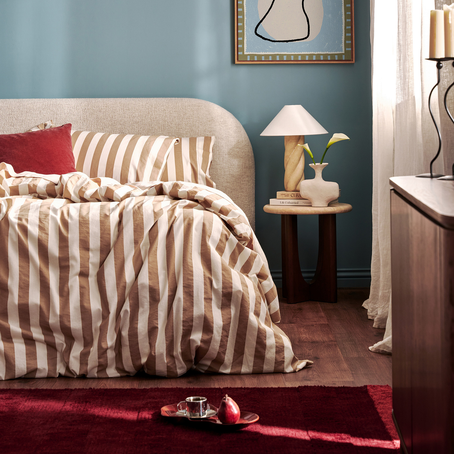 Sutton Cotton & Linen Fitted Sheet Set