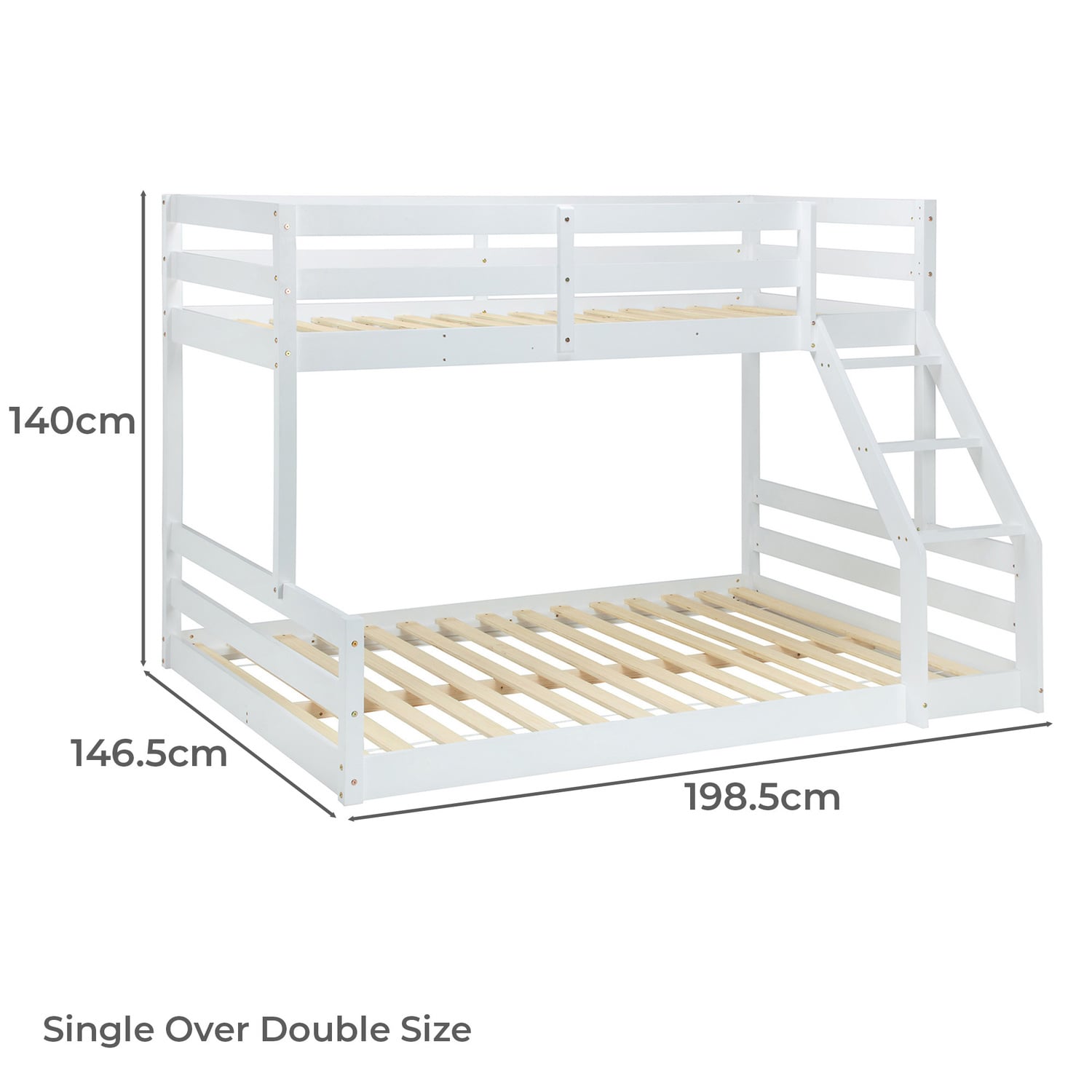 Juniper Single Over Double Lowline Bunk Bed