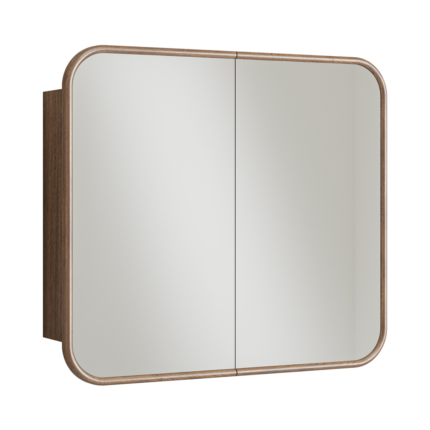 Florence Walnut 900mm Vanity Package with Concrete Basin & LED Mirror