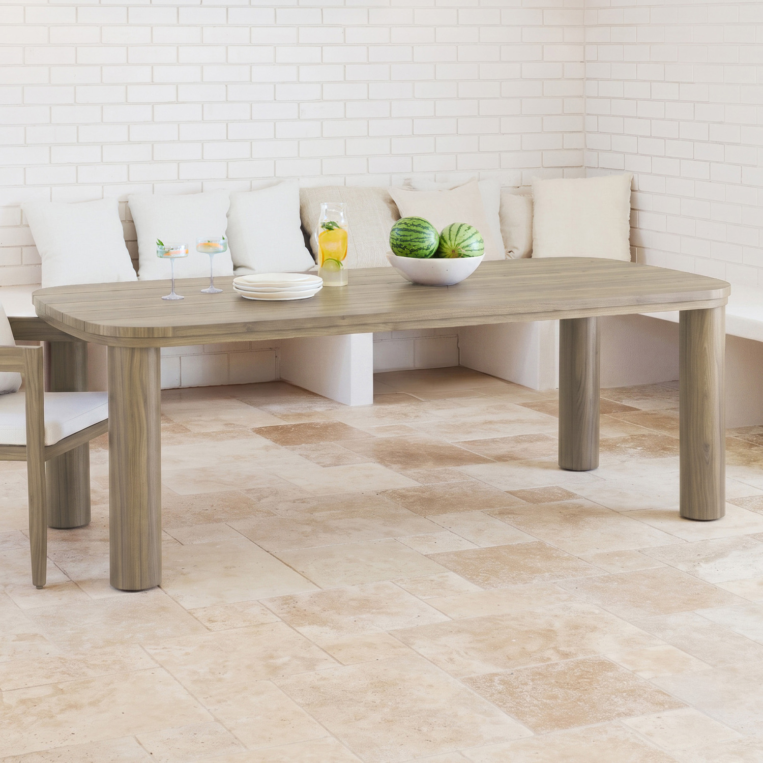 8 Seater Pier Aluminium Outdoor Dining Table