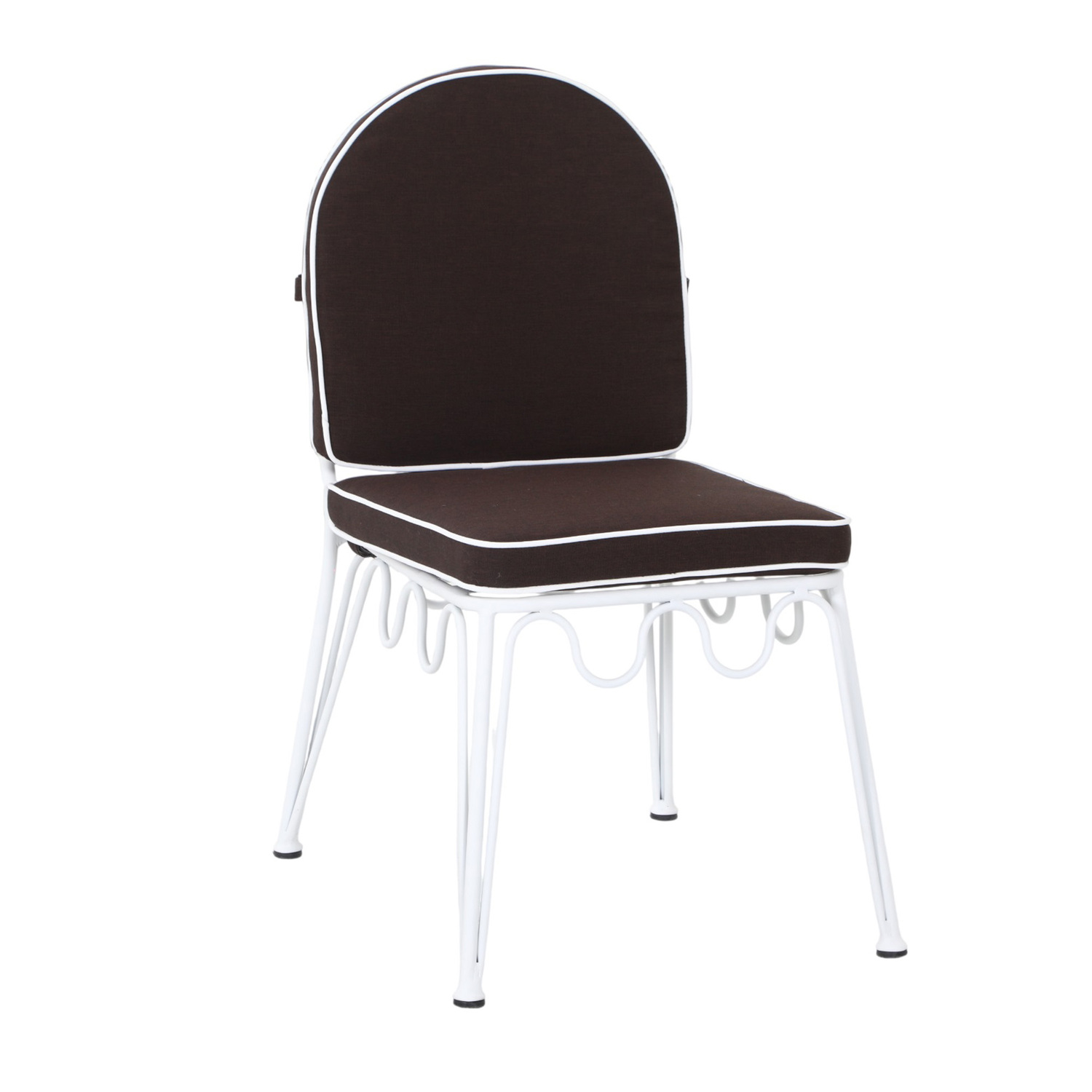 Shelly Wavy Steel Outdoor Dining Chairs