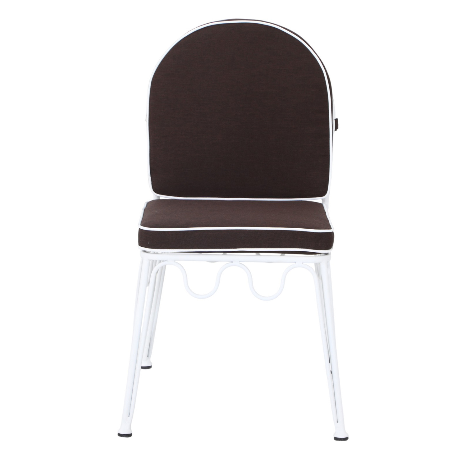 Shelly Wavy Steel Outdoor Dining Chairs