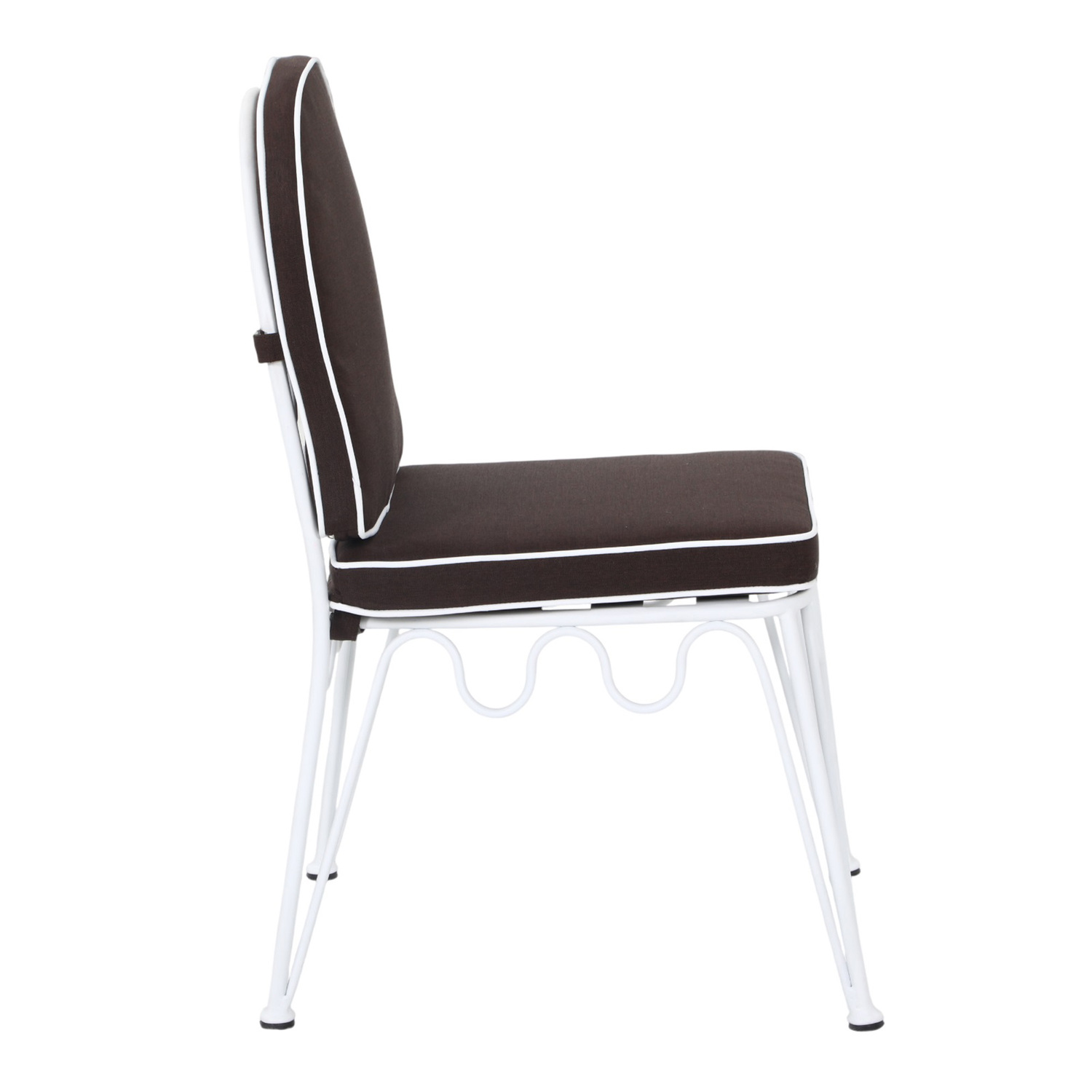 Shelly Wavy Steel Outdoor Dining Chairs