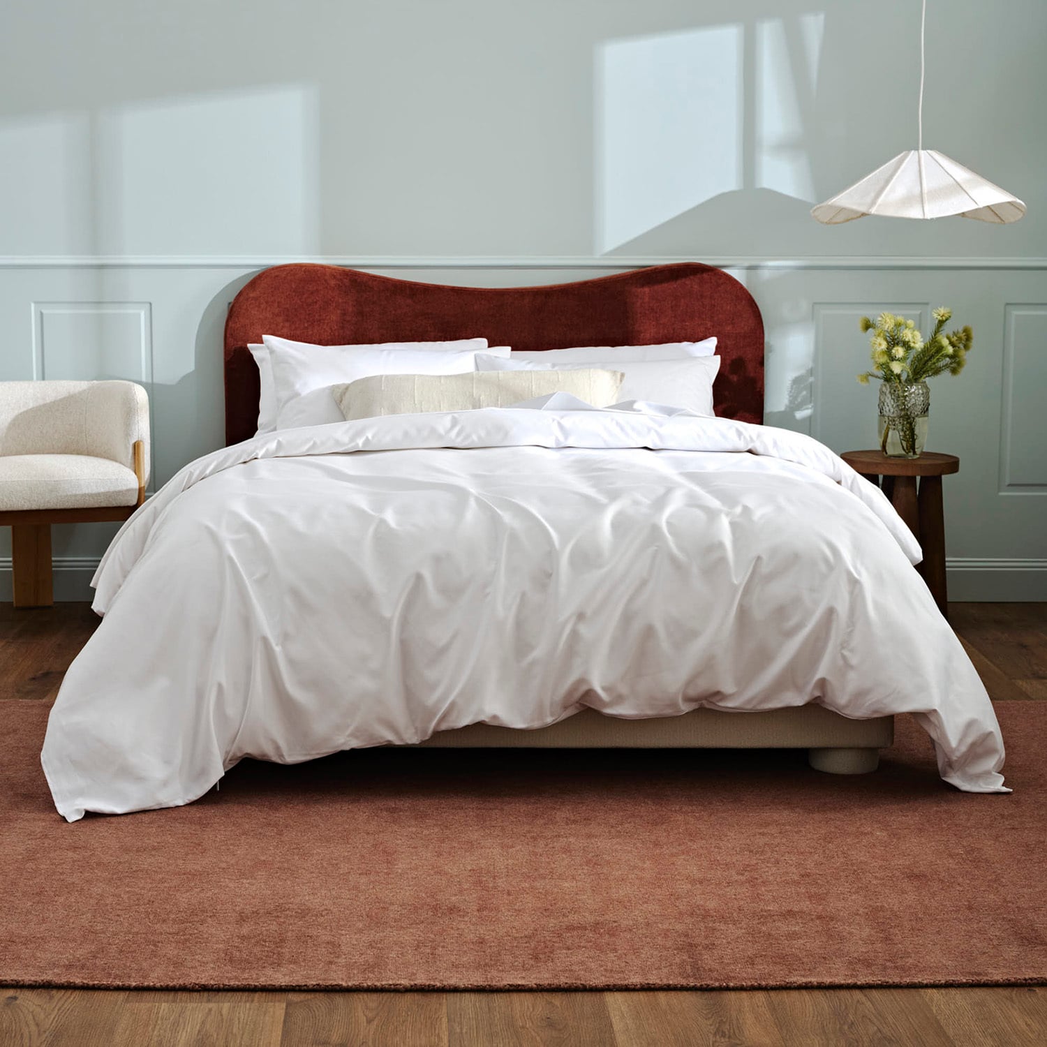 Luxury 1000TC Cotton-Blend Fitted Sheet Set
