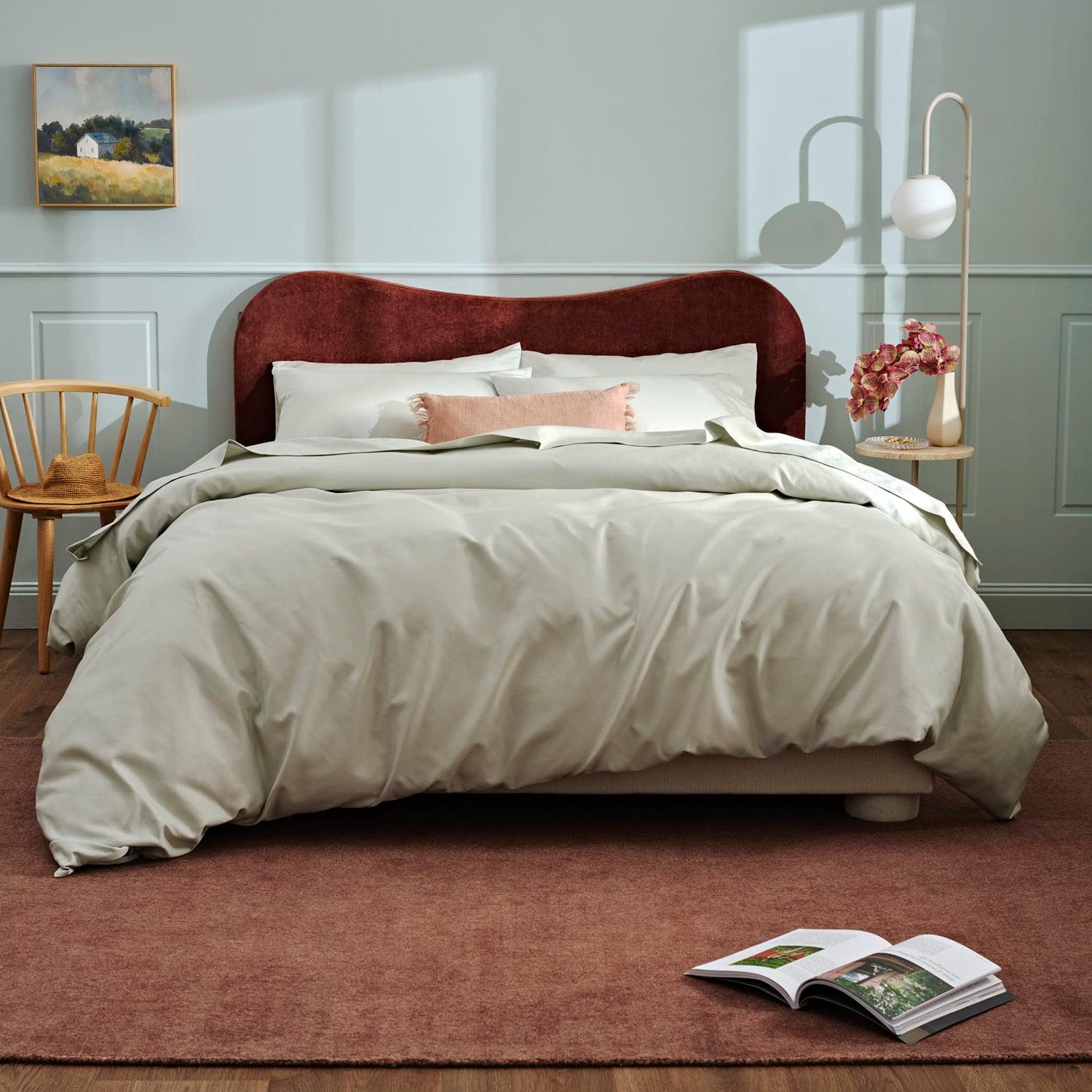 Luxury 1000TC Cotton-Blend Fitted Sheet Set