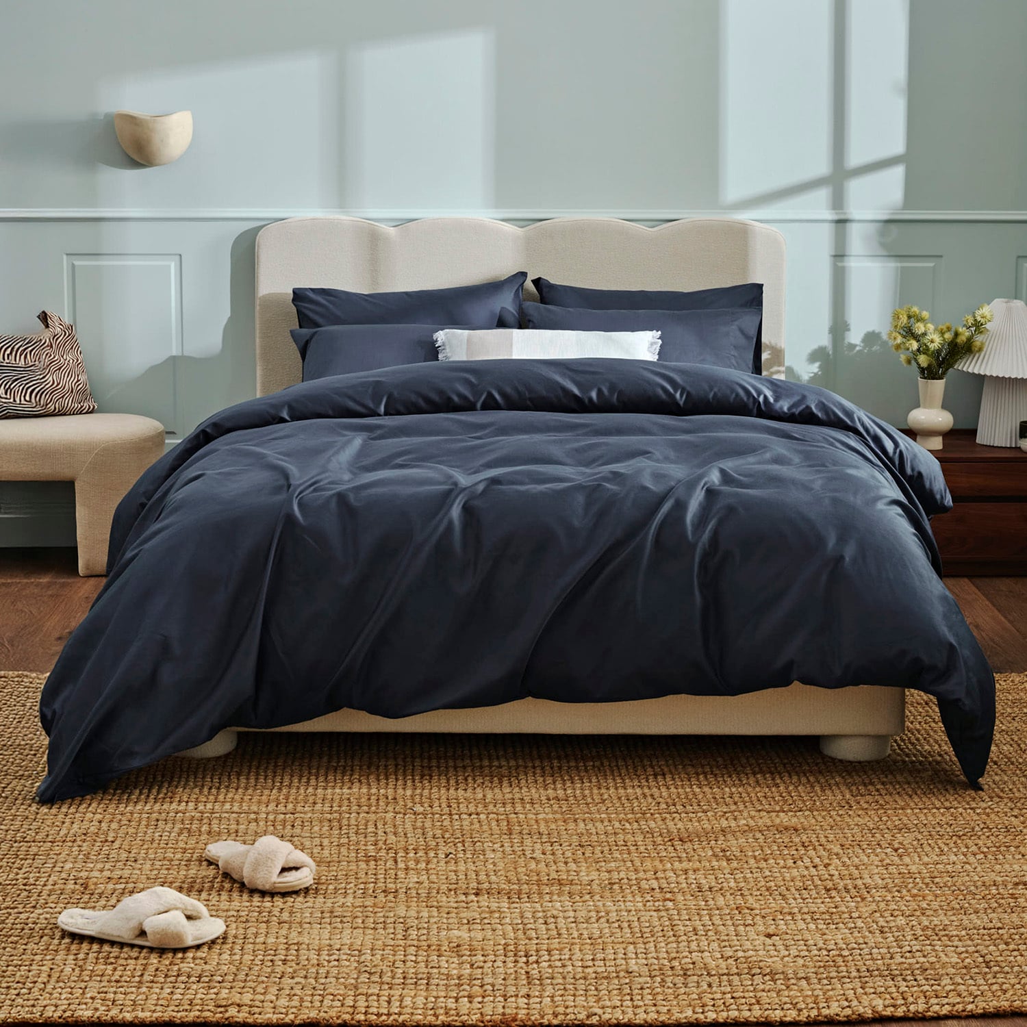 Luxury 1000TC Cotton-Blend Fitted Sheet Set