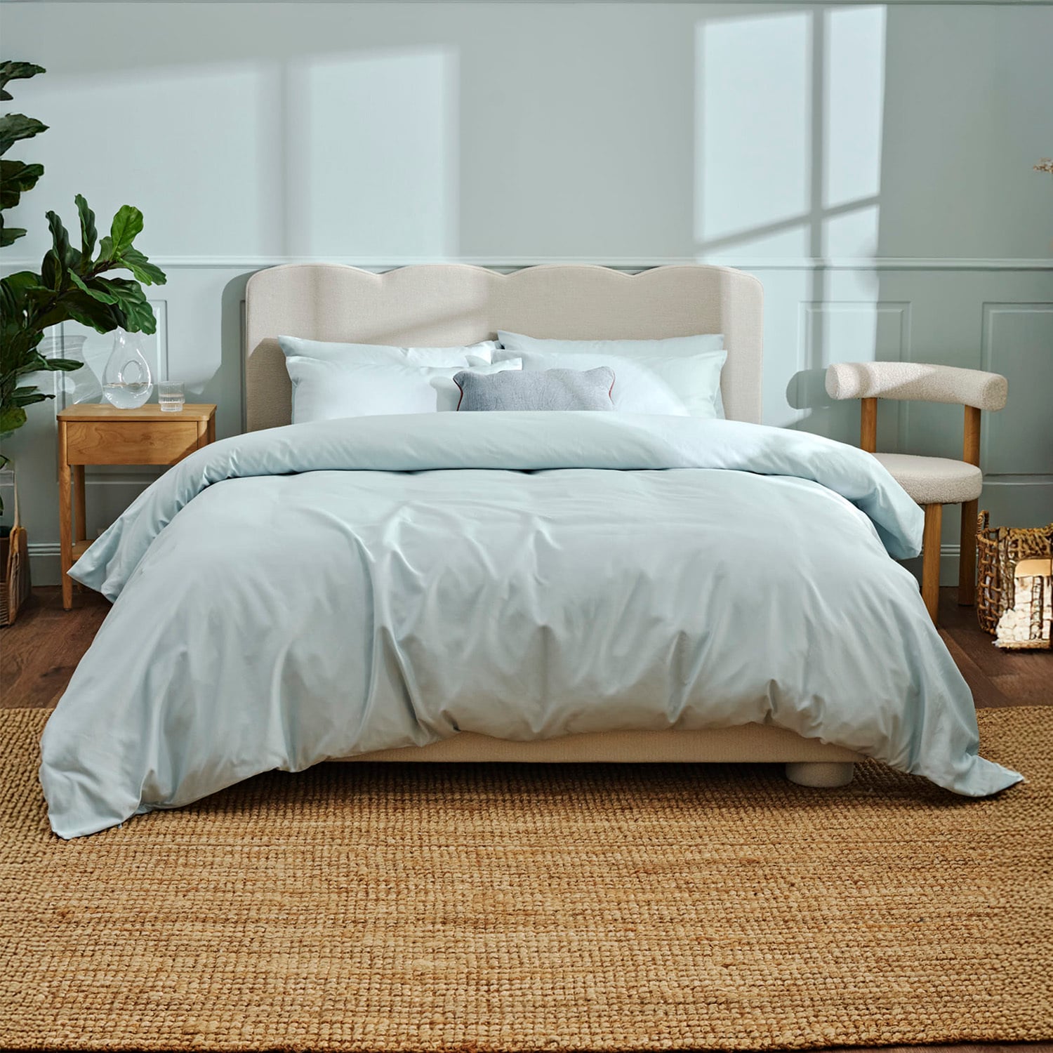 Luxury 1000TC Cotton-Blend Fitted Sheet Set