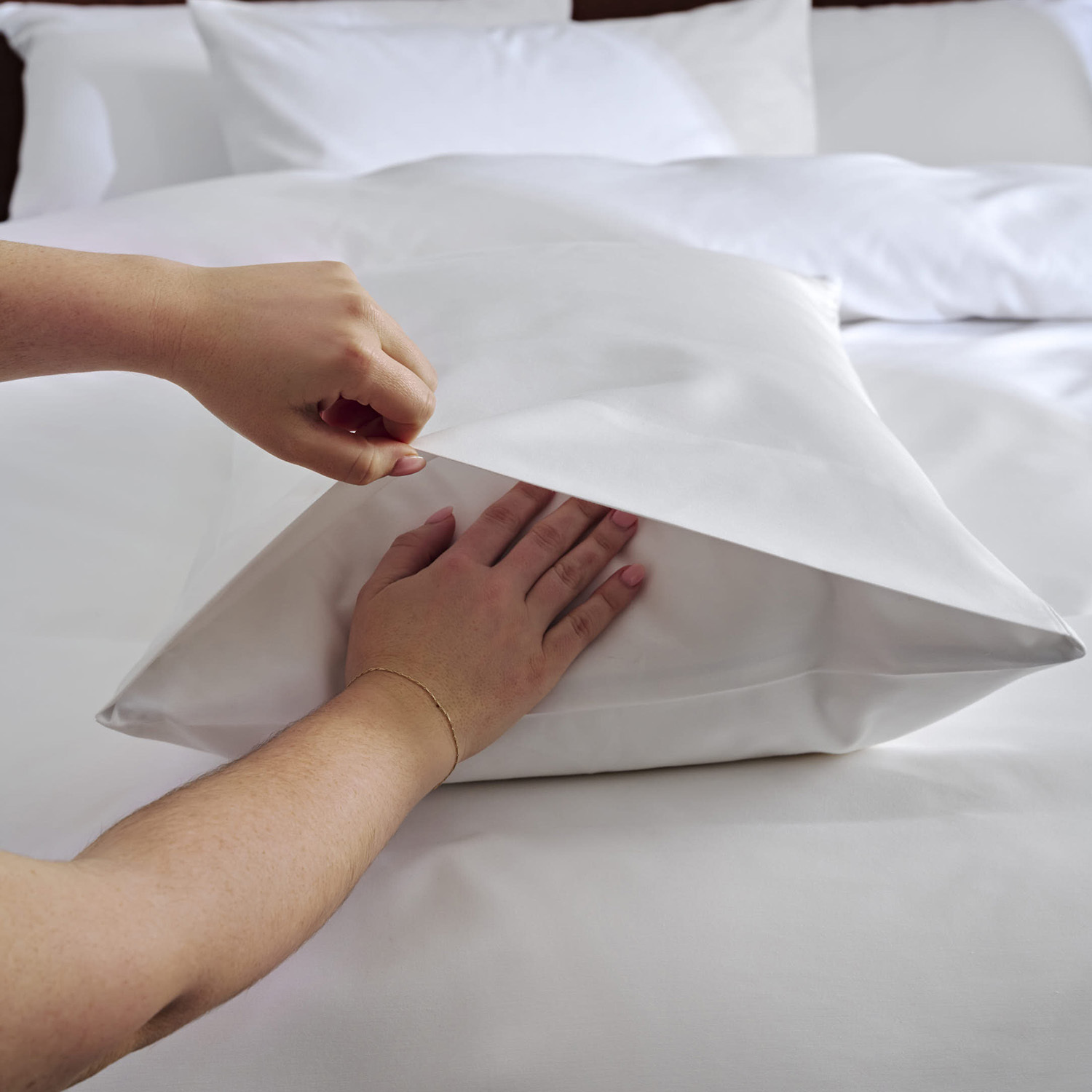 Luxury 1000TC Cotton-Blend Fitted Sheet Set
