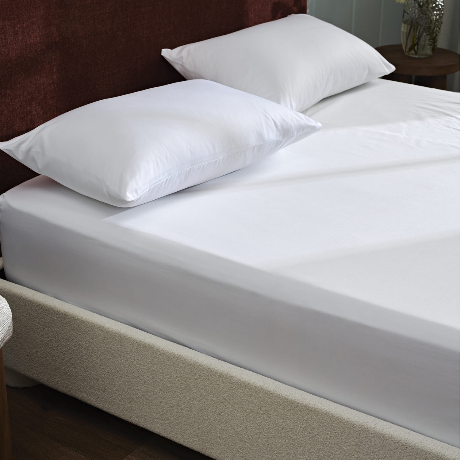 Luxury 1000TC Cotton-Blend Fitted Sheet Set