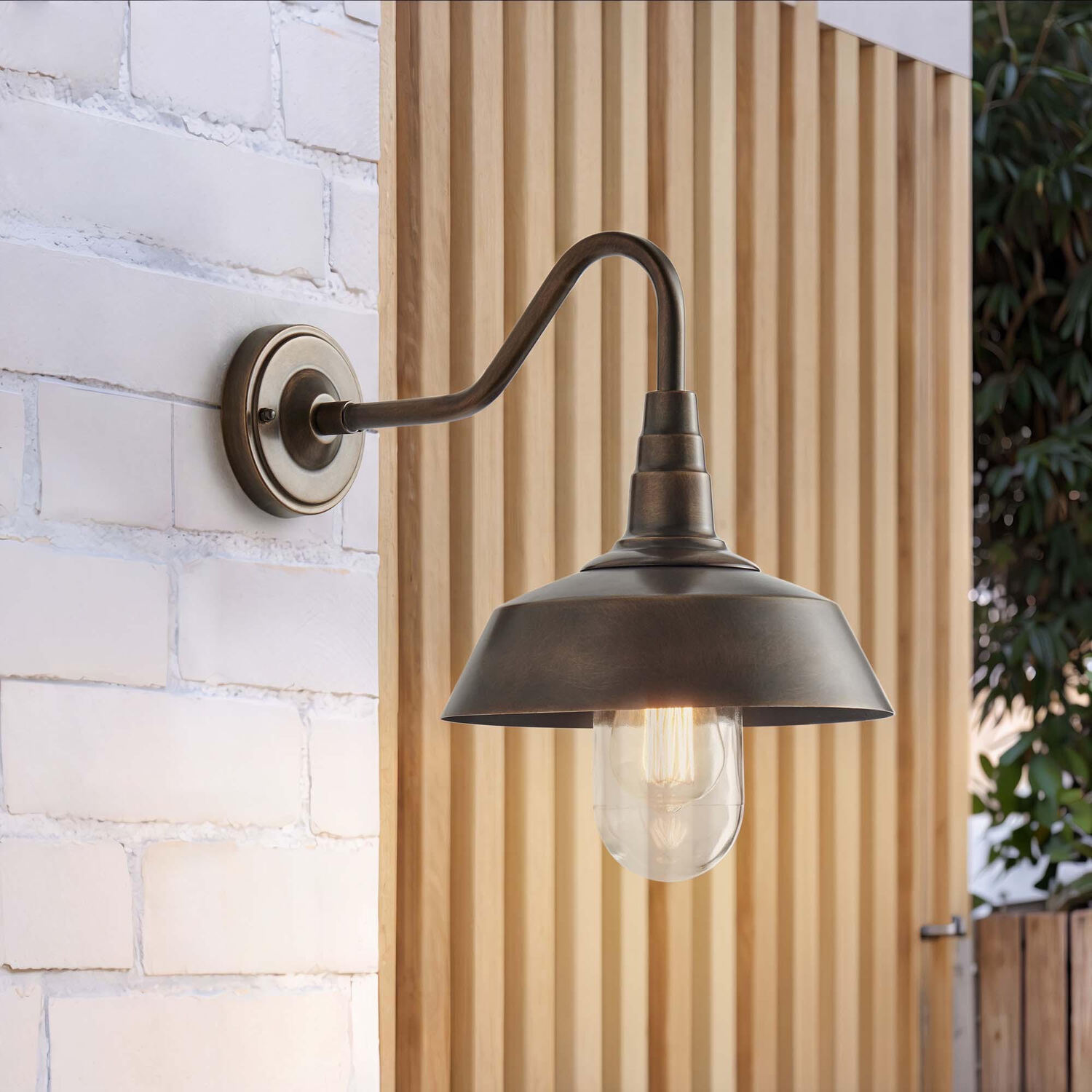 Melrose Gooseneck Outdoor Wall Light