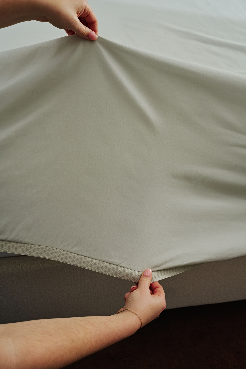 Luxury 1000TC Cotton-Blend Fitted Sheet Set
