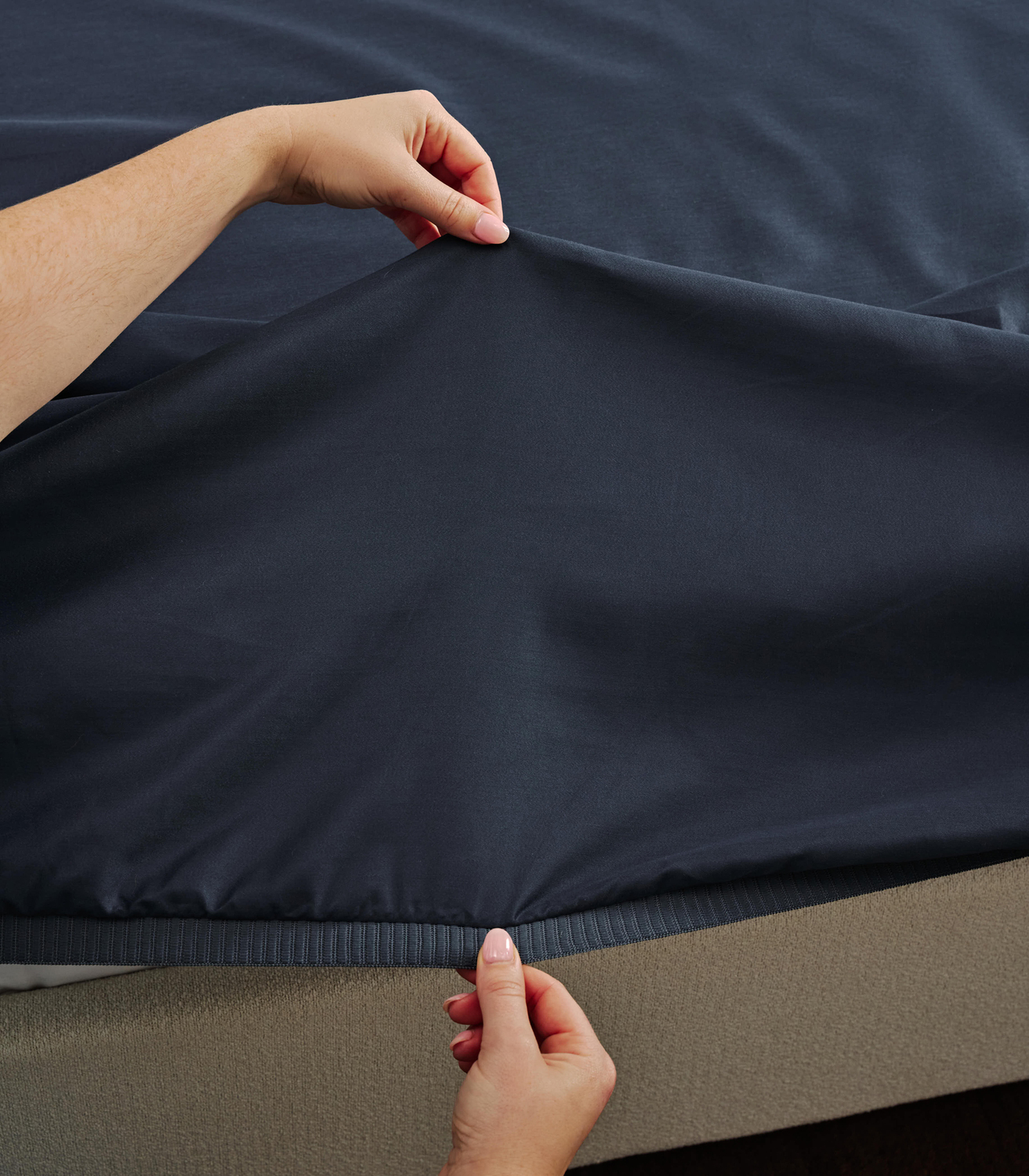 Luxury 1000TC Cotton-Blend Fitted Sheet Set