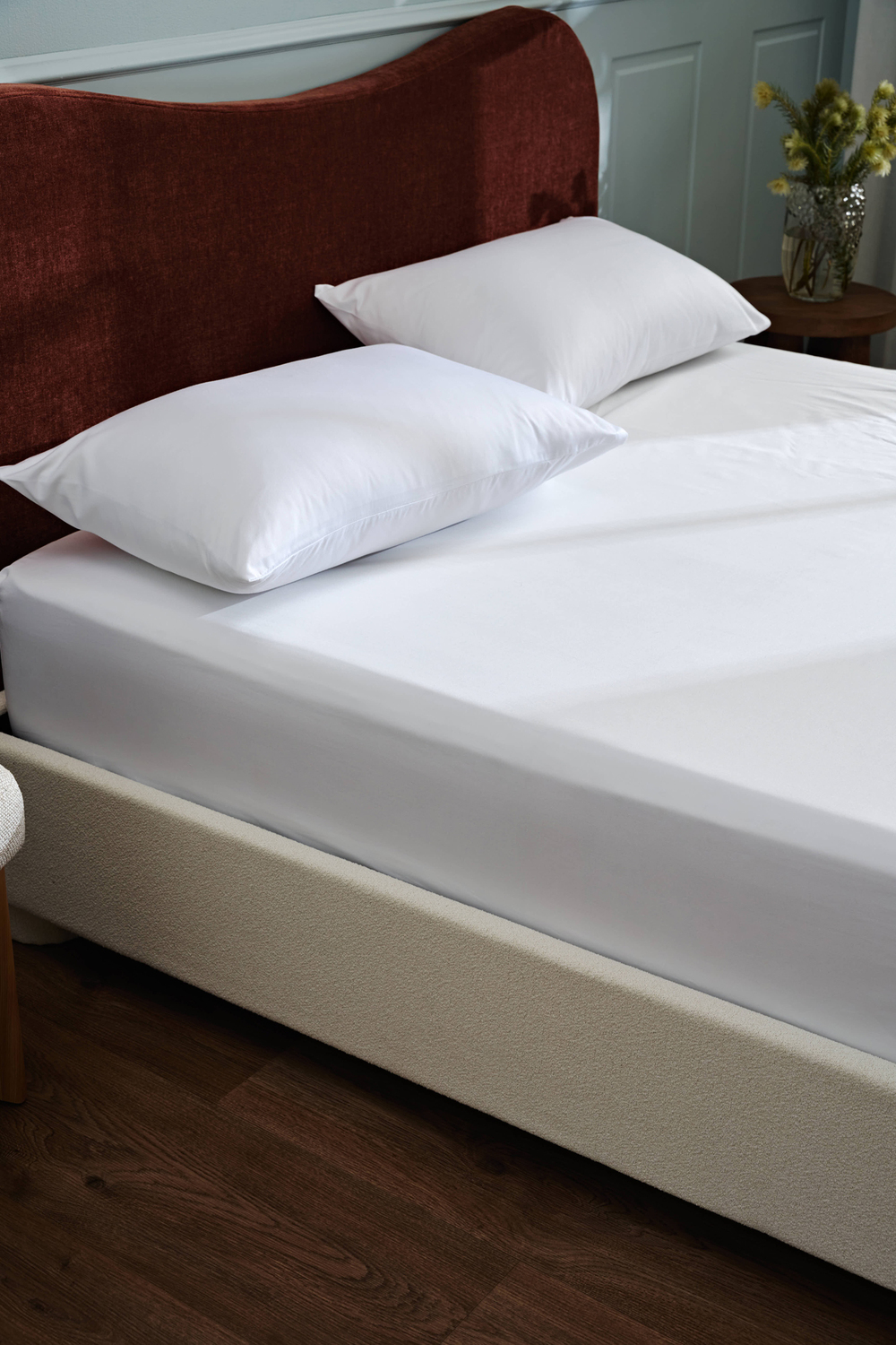 Luxury 1000TC Cotton-Blend Fitted Sheet Set