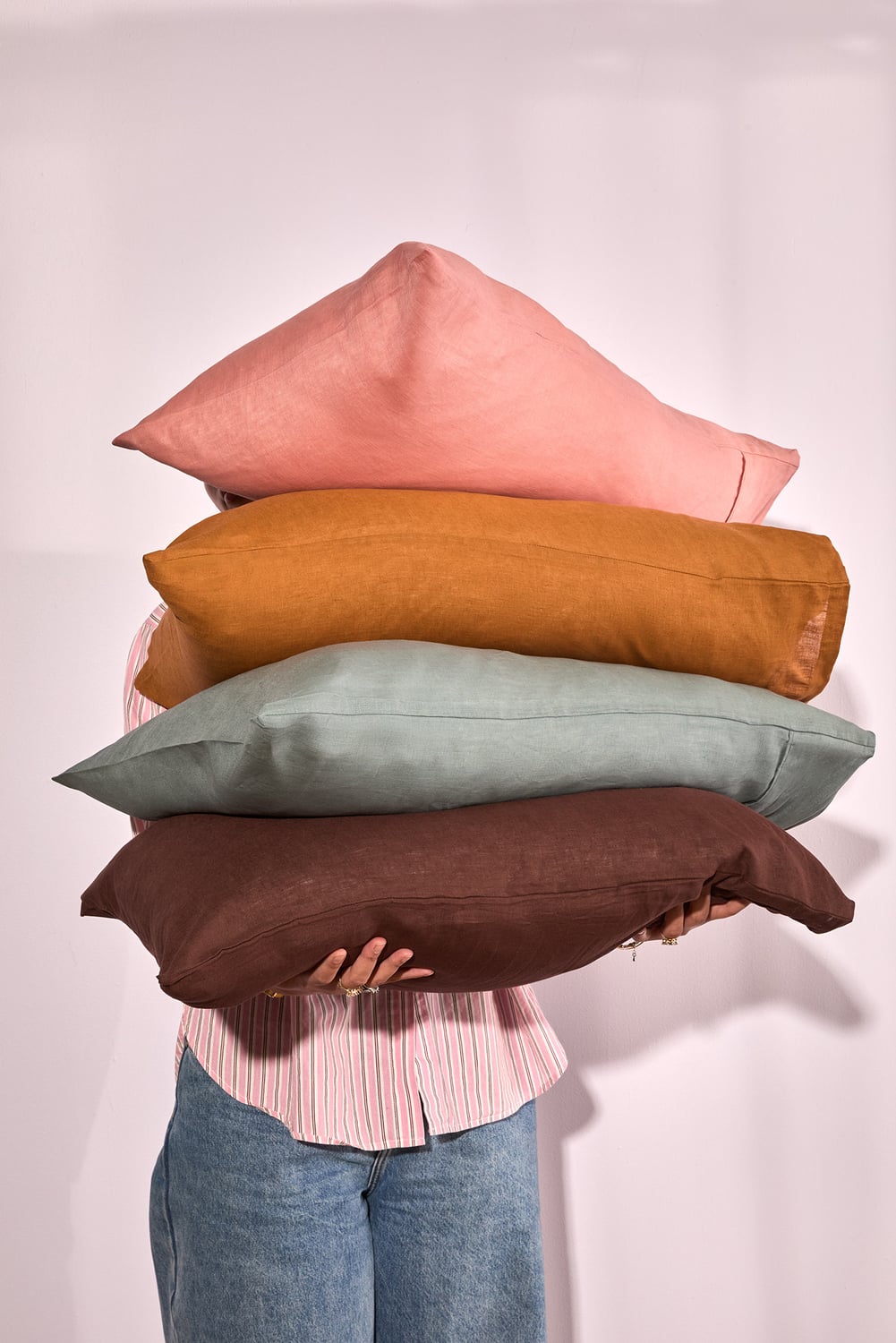 Pure French Flax Linen Standard Pillowcases