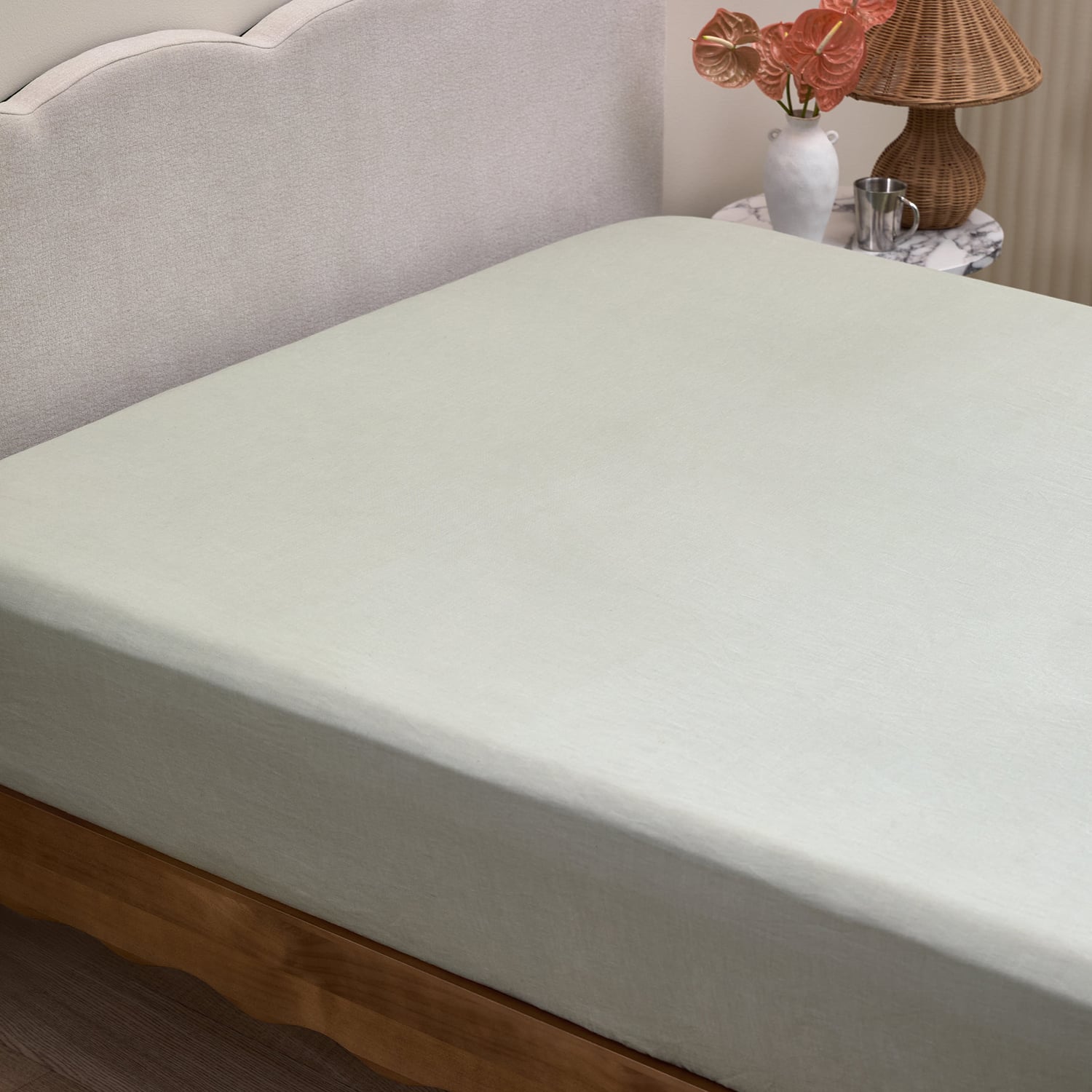 Pure French Flax Linen Fitted Sheet