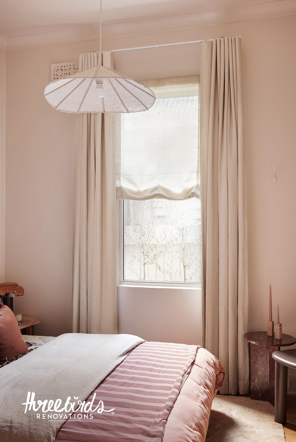 Tamsin Organic Linen Pendant Light