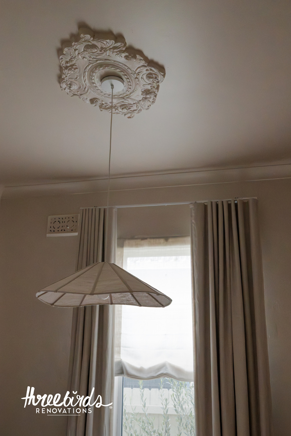 Tamsin Organic Linen Pendant Light