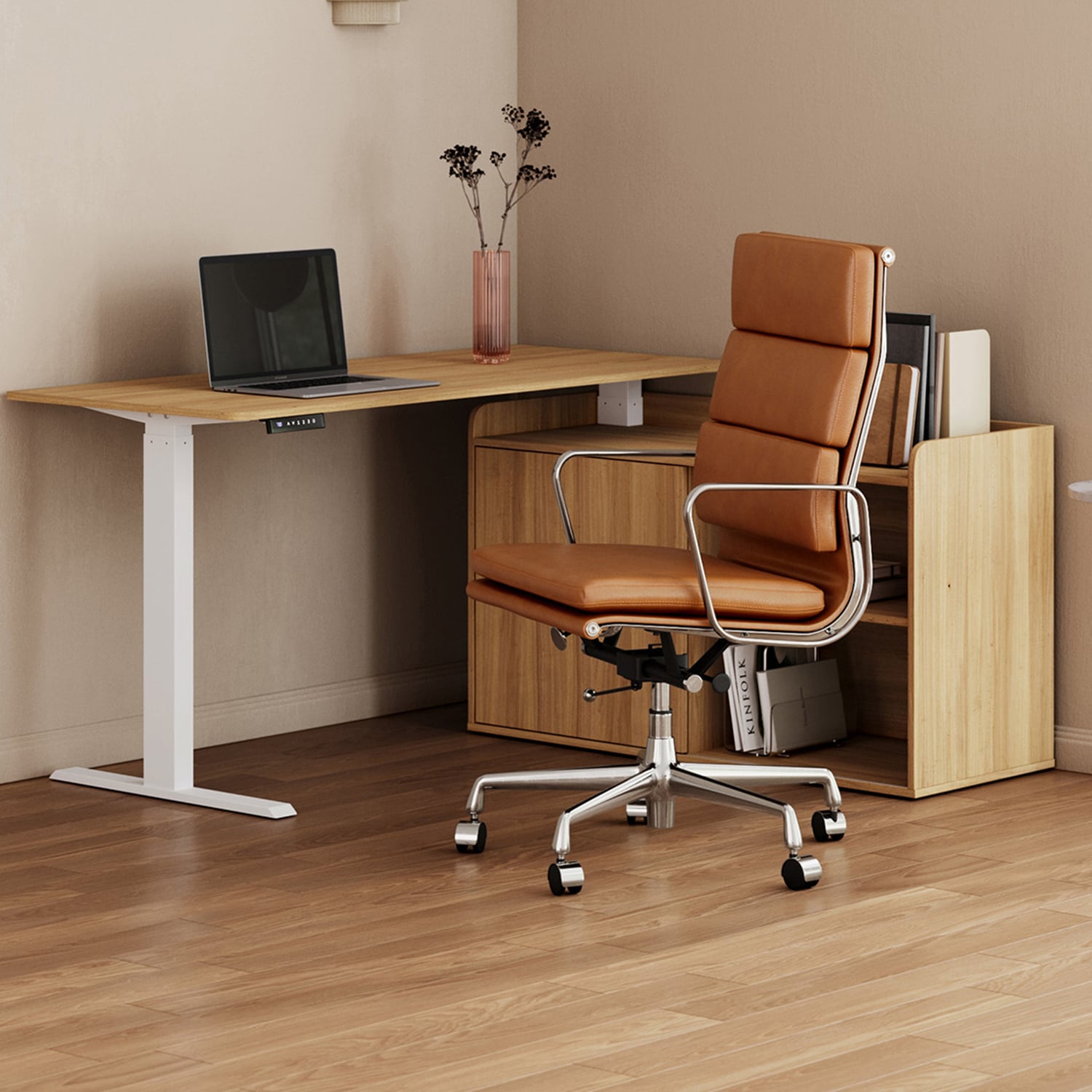 Ally Electric Sit & Stand Corner Desk