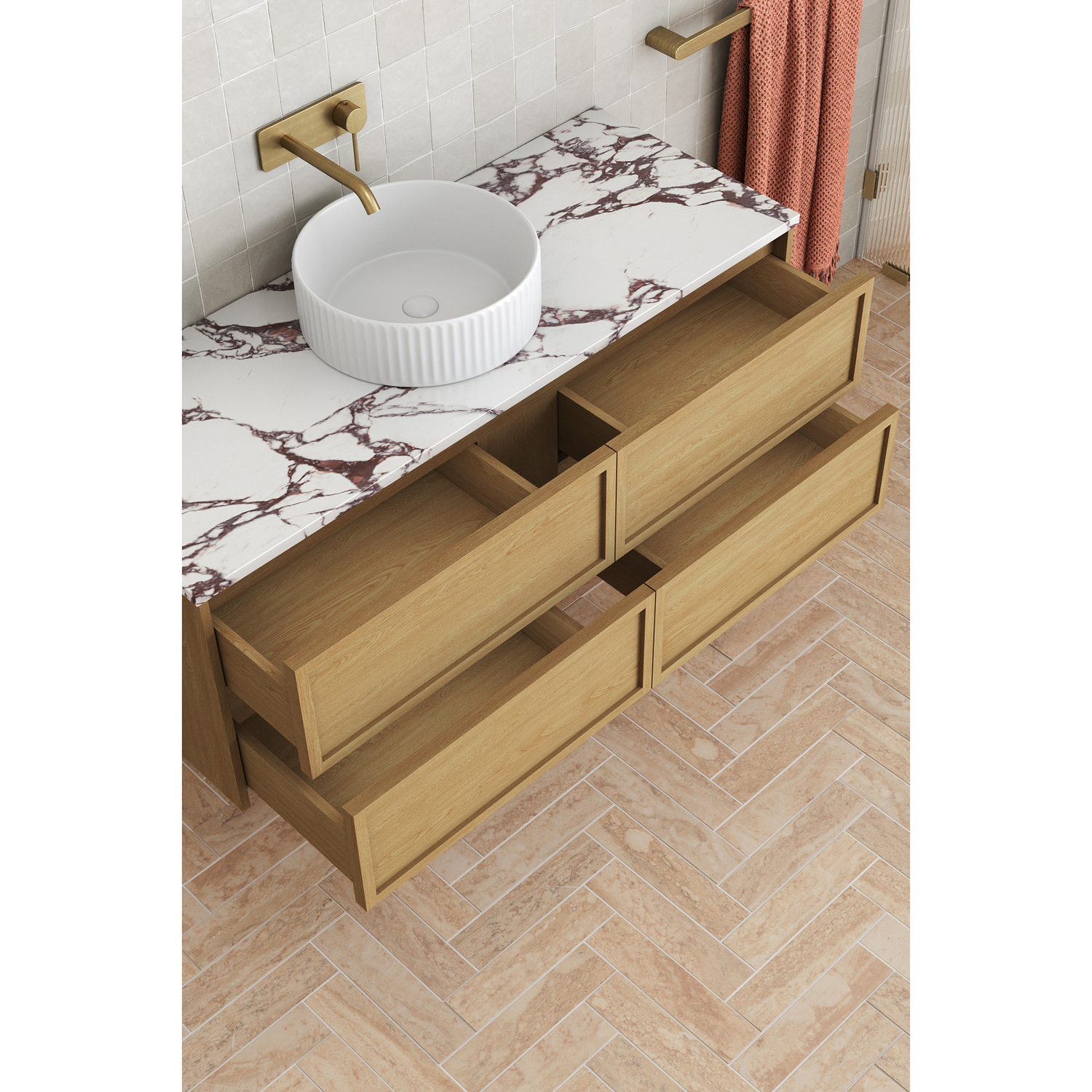 Viola-Look 1200mm Wall Hung Single Vanity