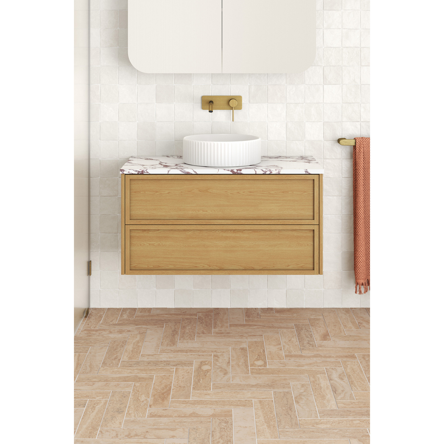 Viola-Look 900mm Wall Hung Single Vanity