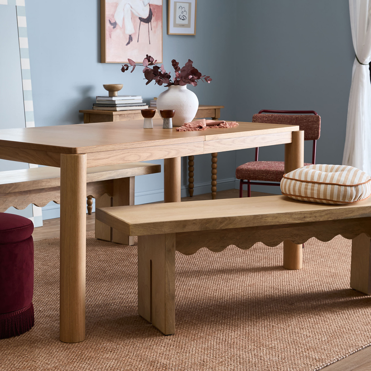 Arielle Mango Wood Dining Bench