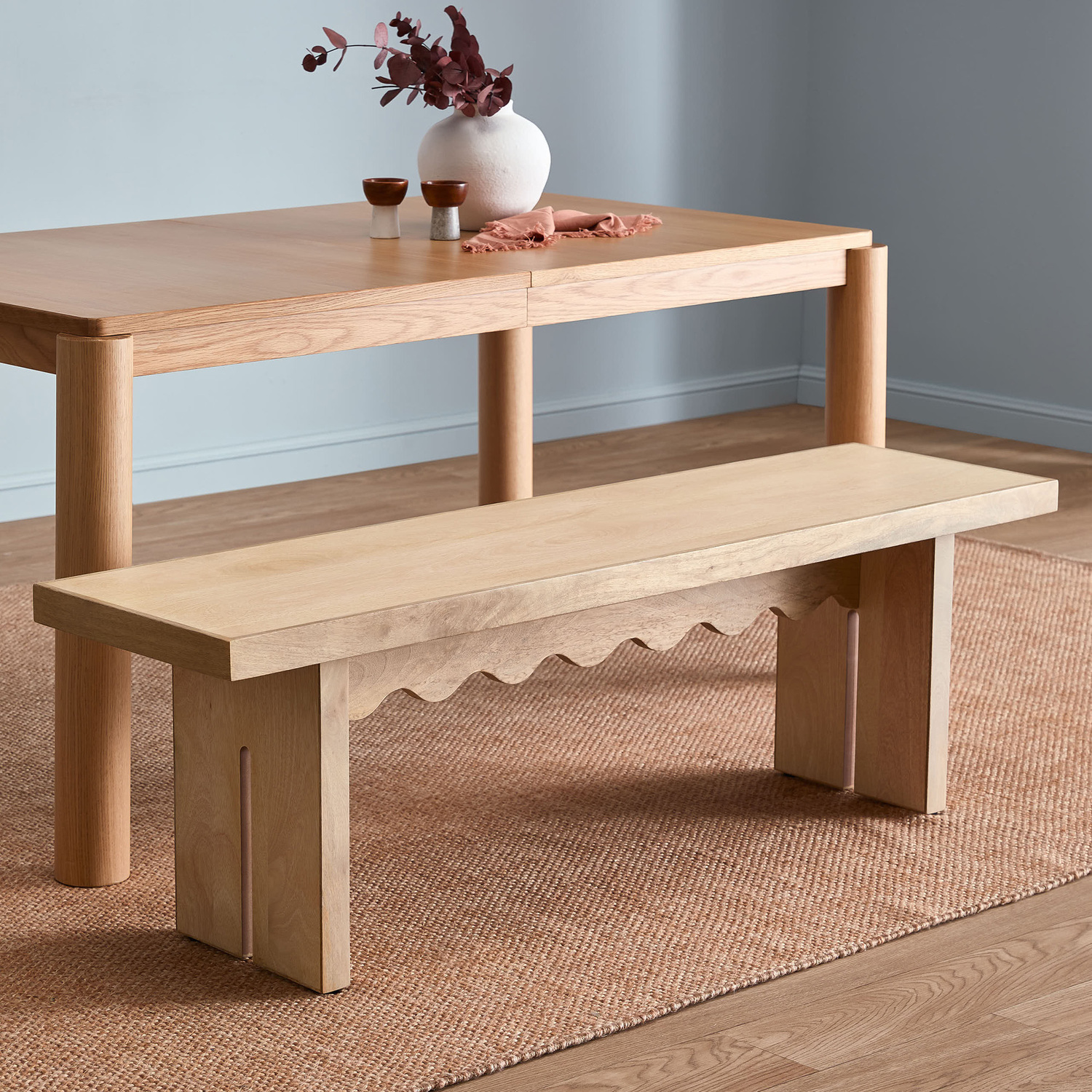 Arielle Mango Wood Dining Bench