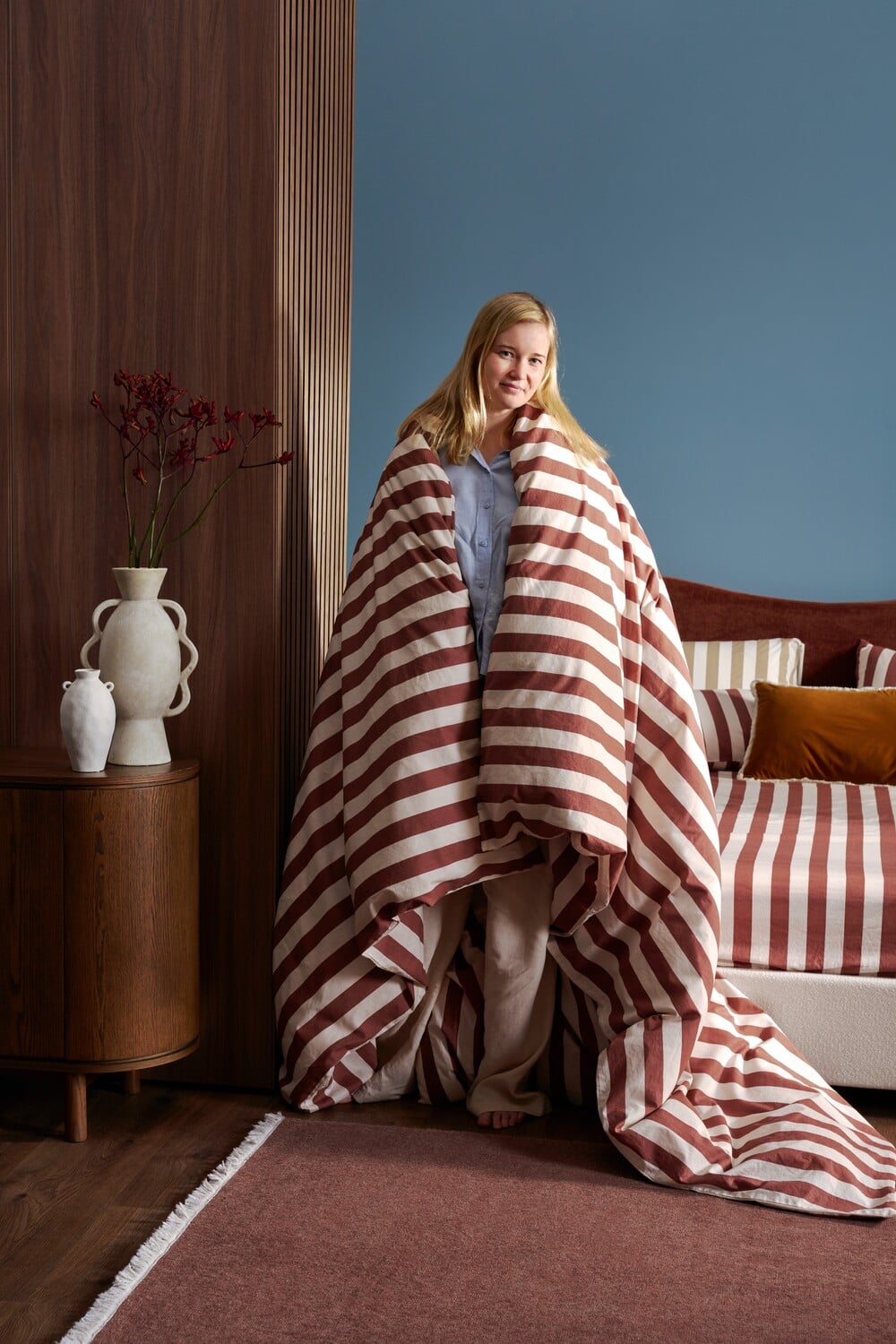 Sutton Cotton & Linen Fitted Sheet Set