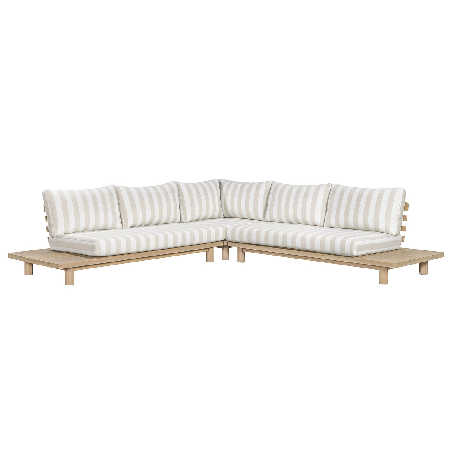 5 Seater Clifton Acacia Wood Outdoor Modular Lounge Set