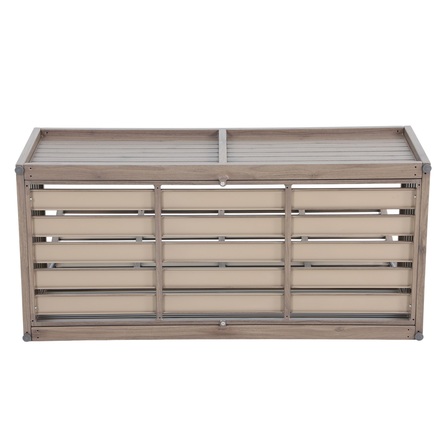 2 Seater Malibu Aluminium Outdoor Storage Bench