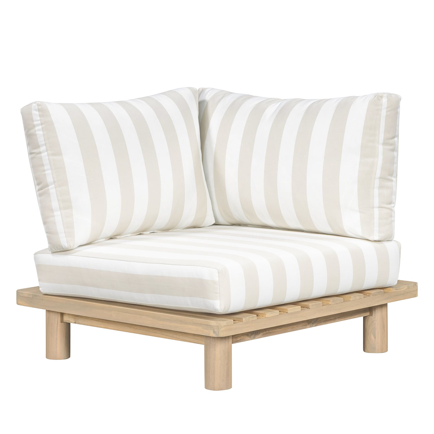 5 Seater Clifton Acacia Wood Outdoor Modular Lounge Set